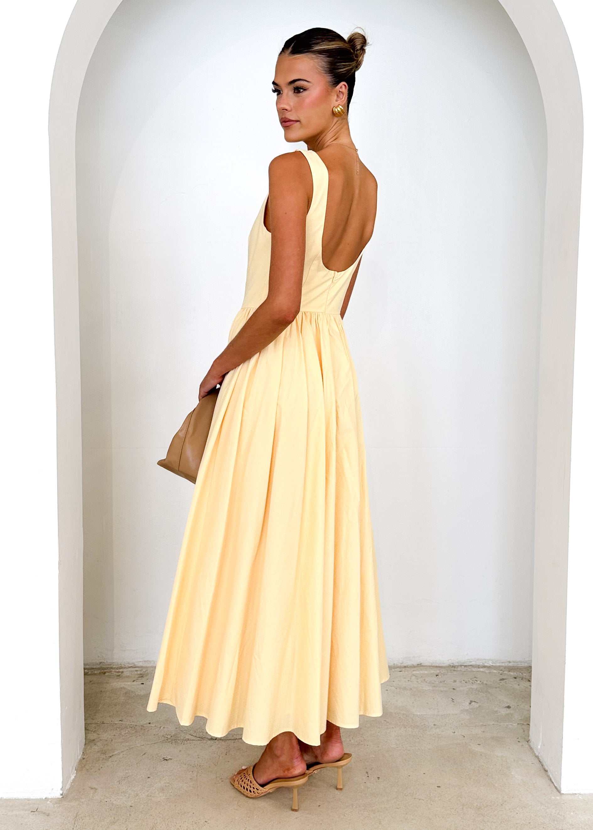 Bessie Maxi Dress - Lemon