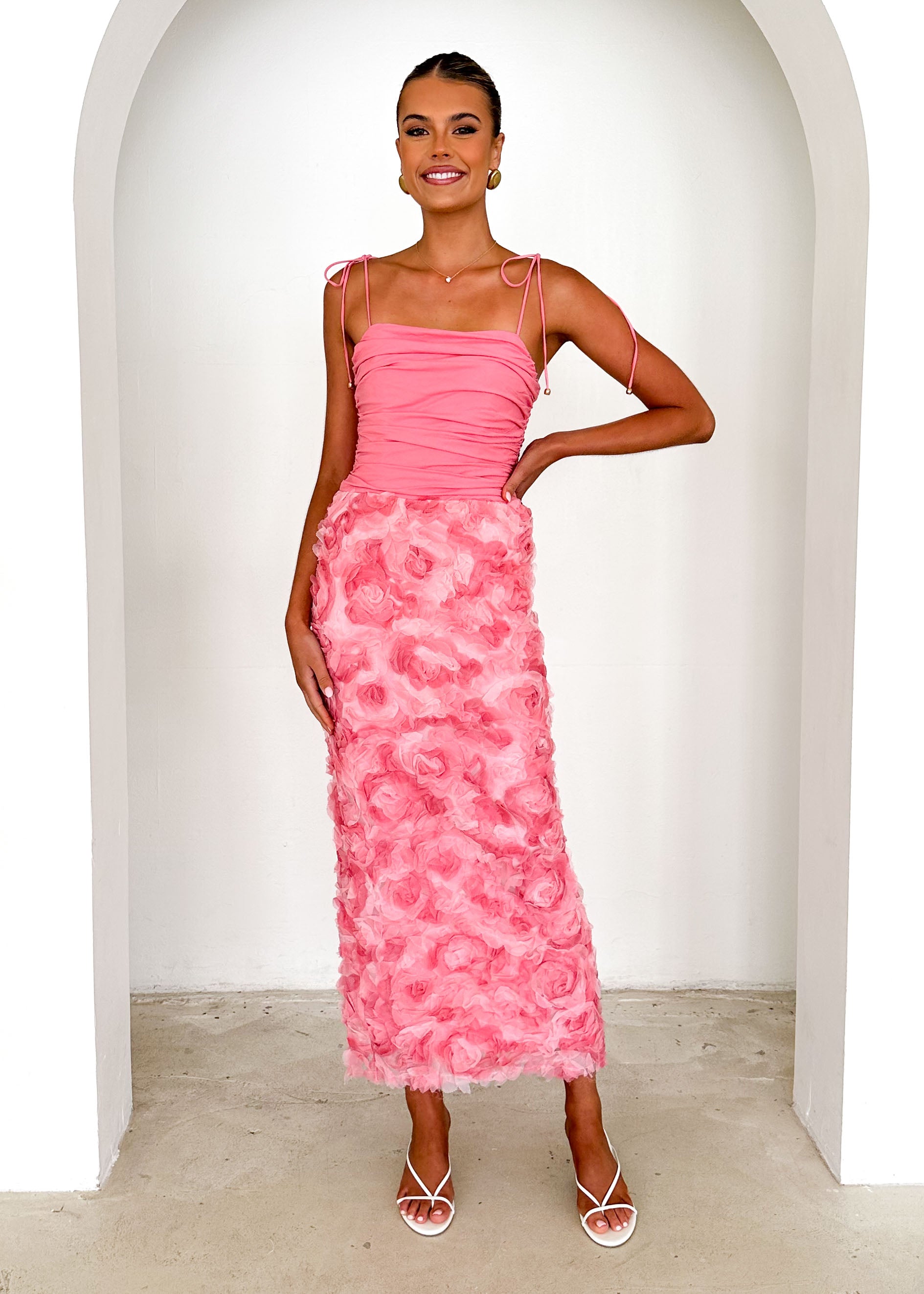 Divine Maxi Dress - Pink