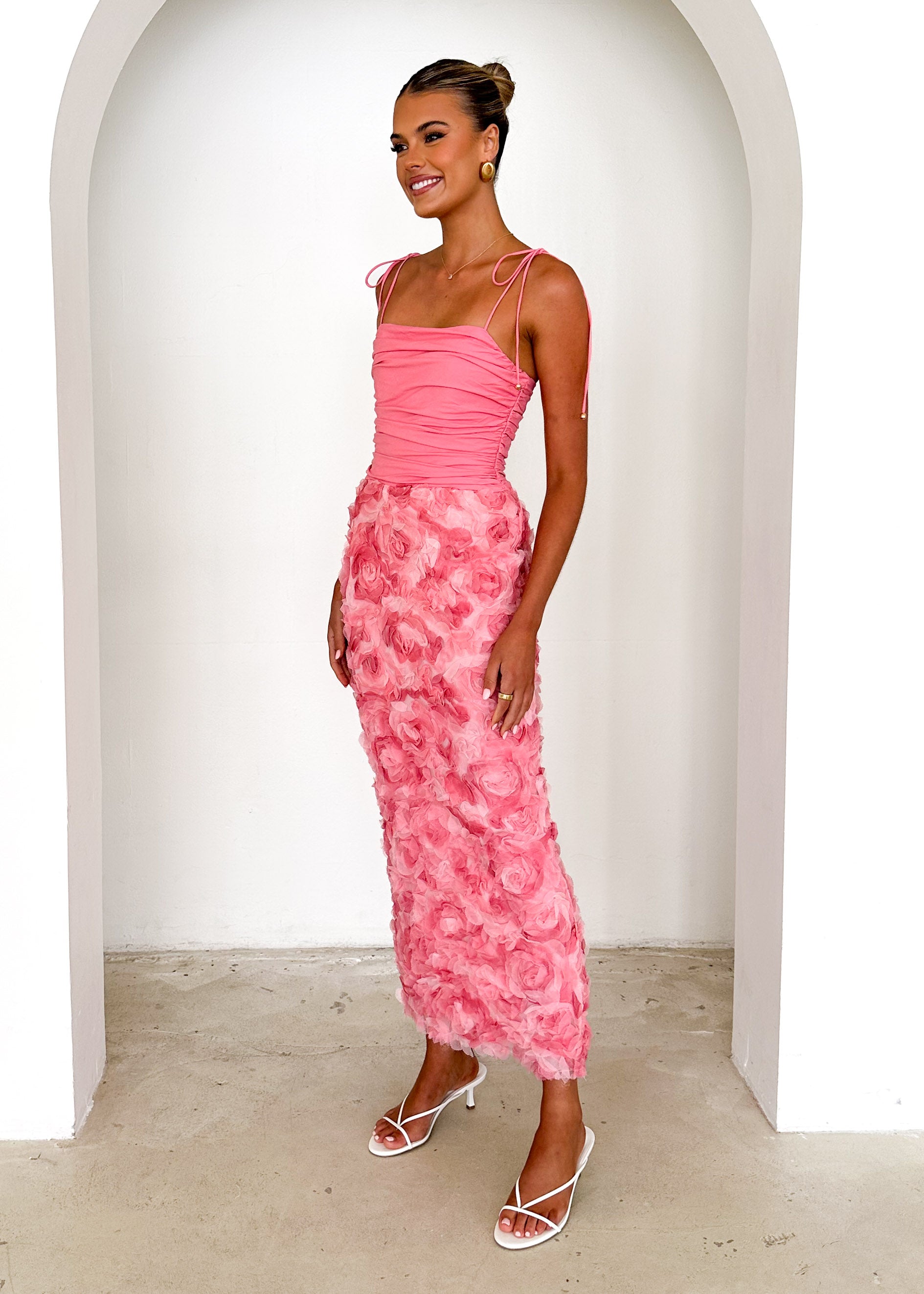 Divine Maxi Dress - Pink