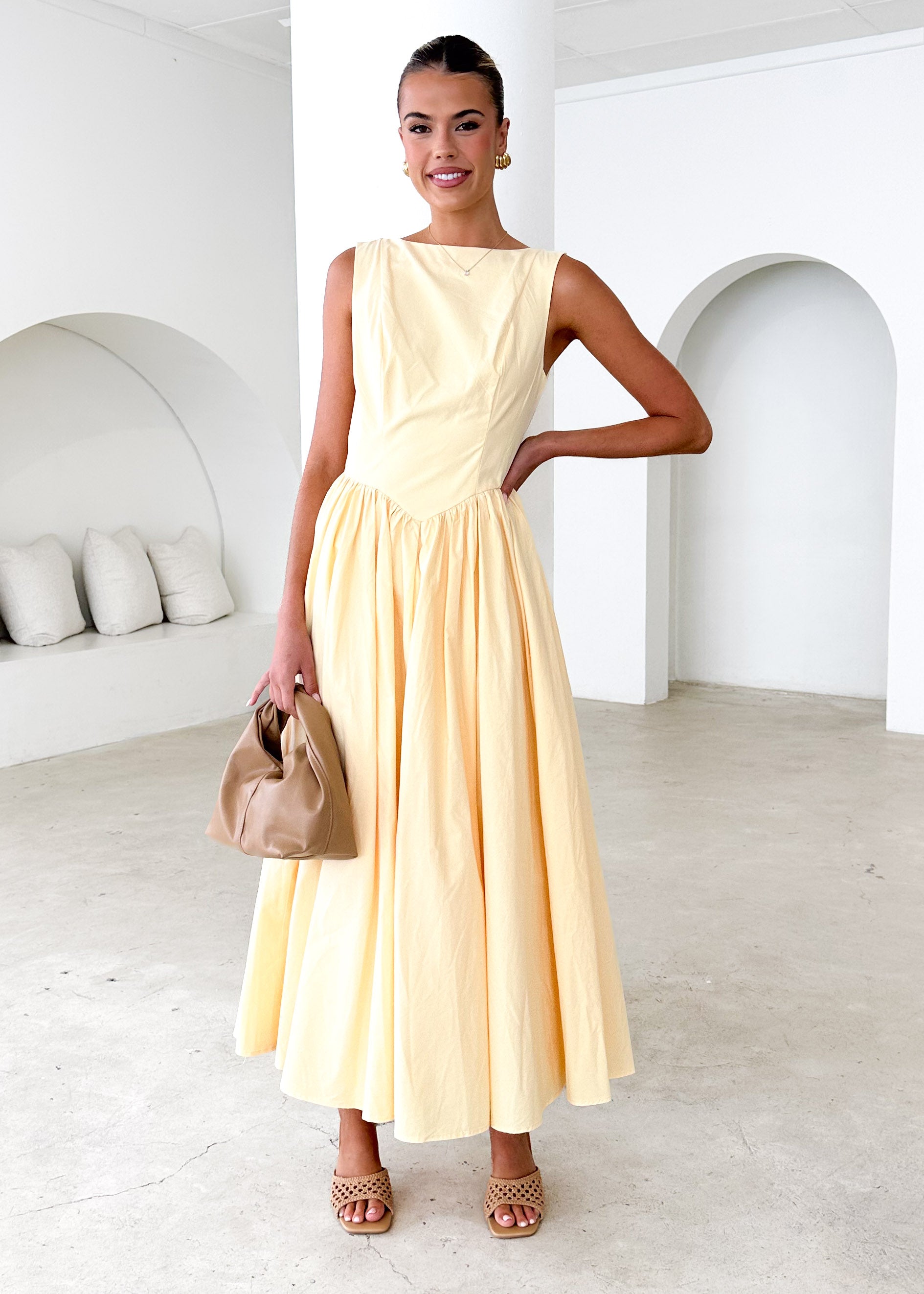 Bessie Maxi Dress - Lemon