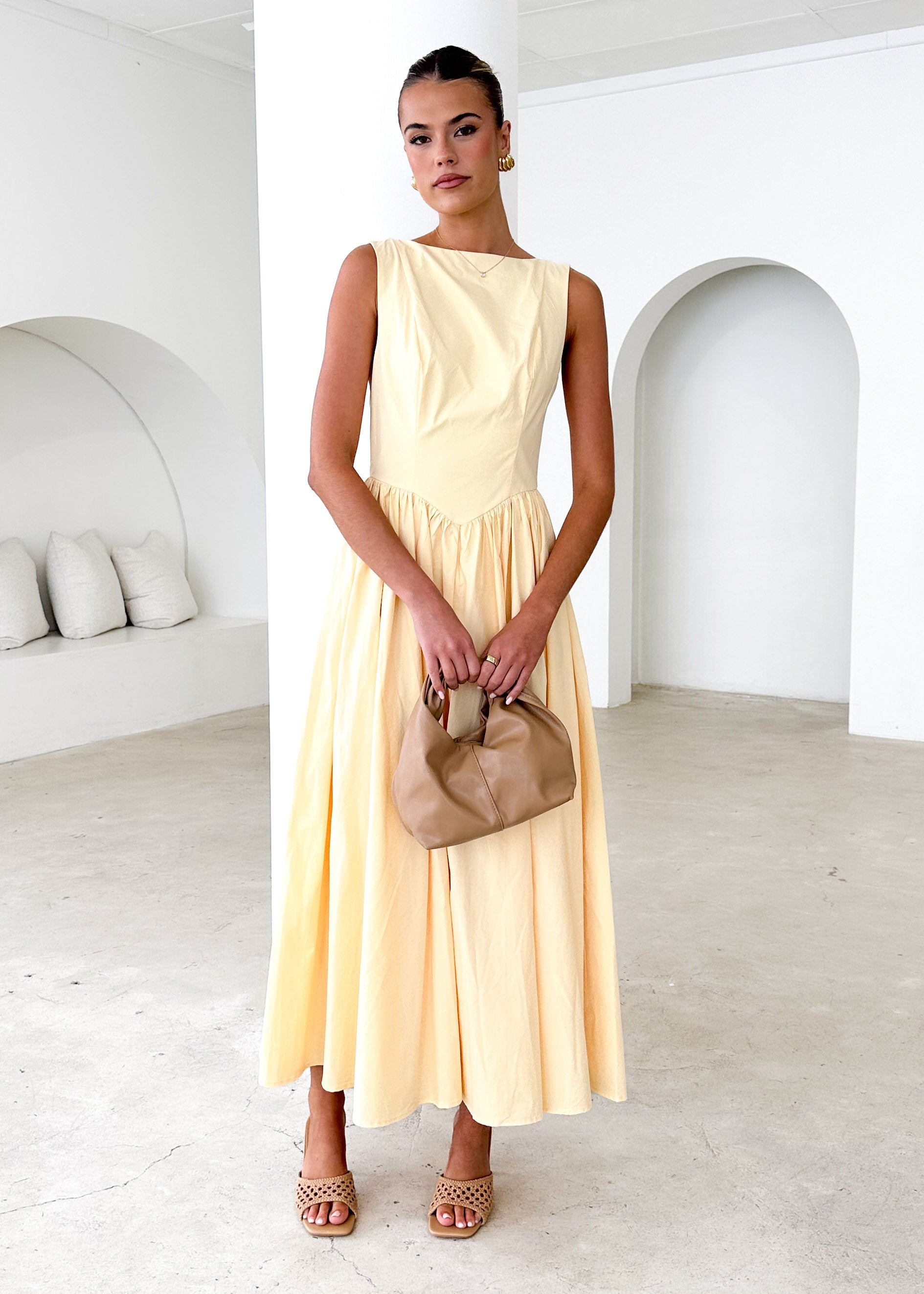 Bessie Maxi Dress - Lemon