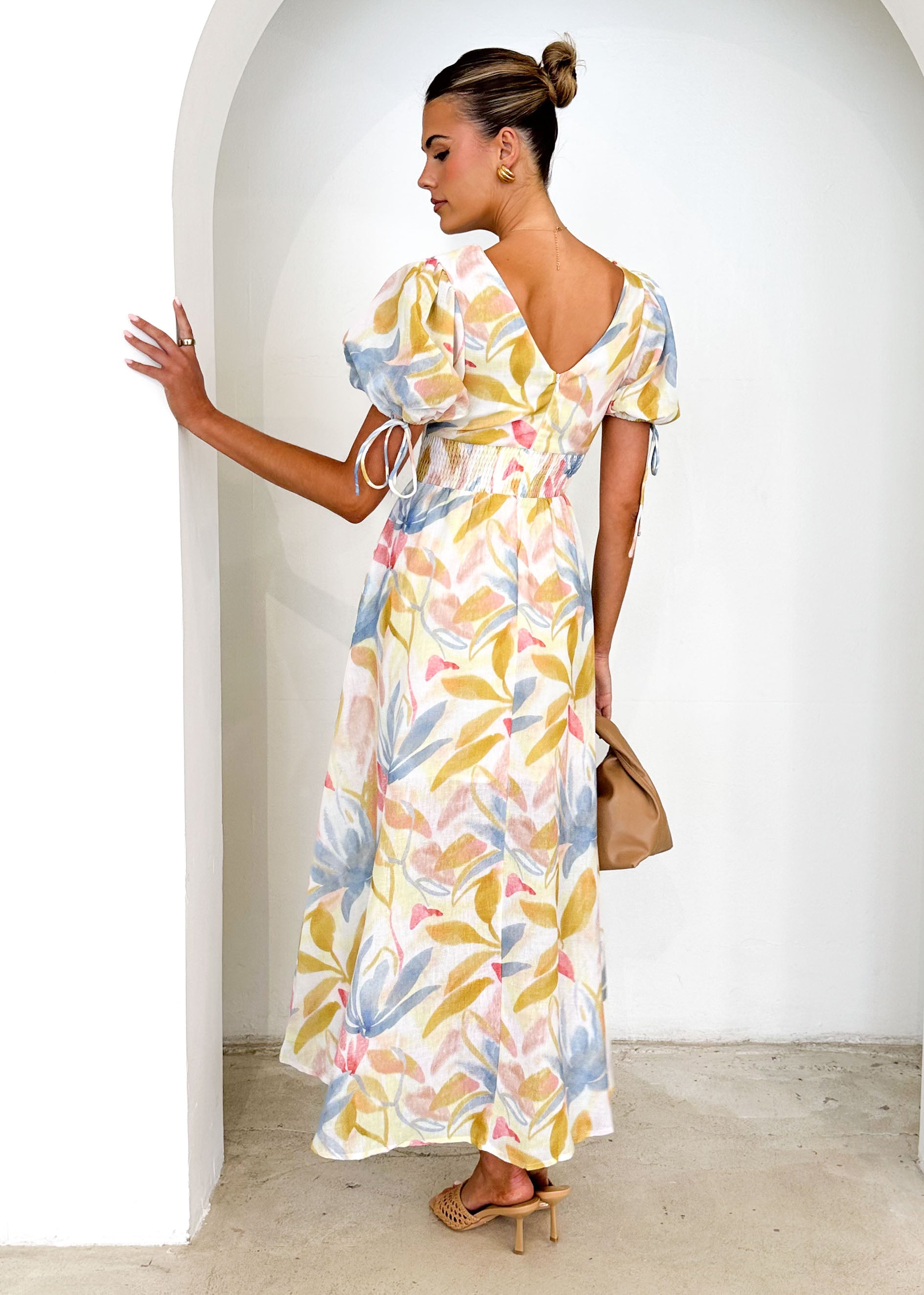 Malu Maxi Dress - Blue Palm