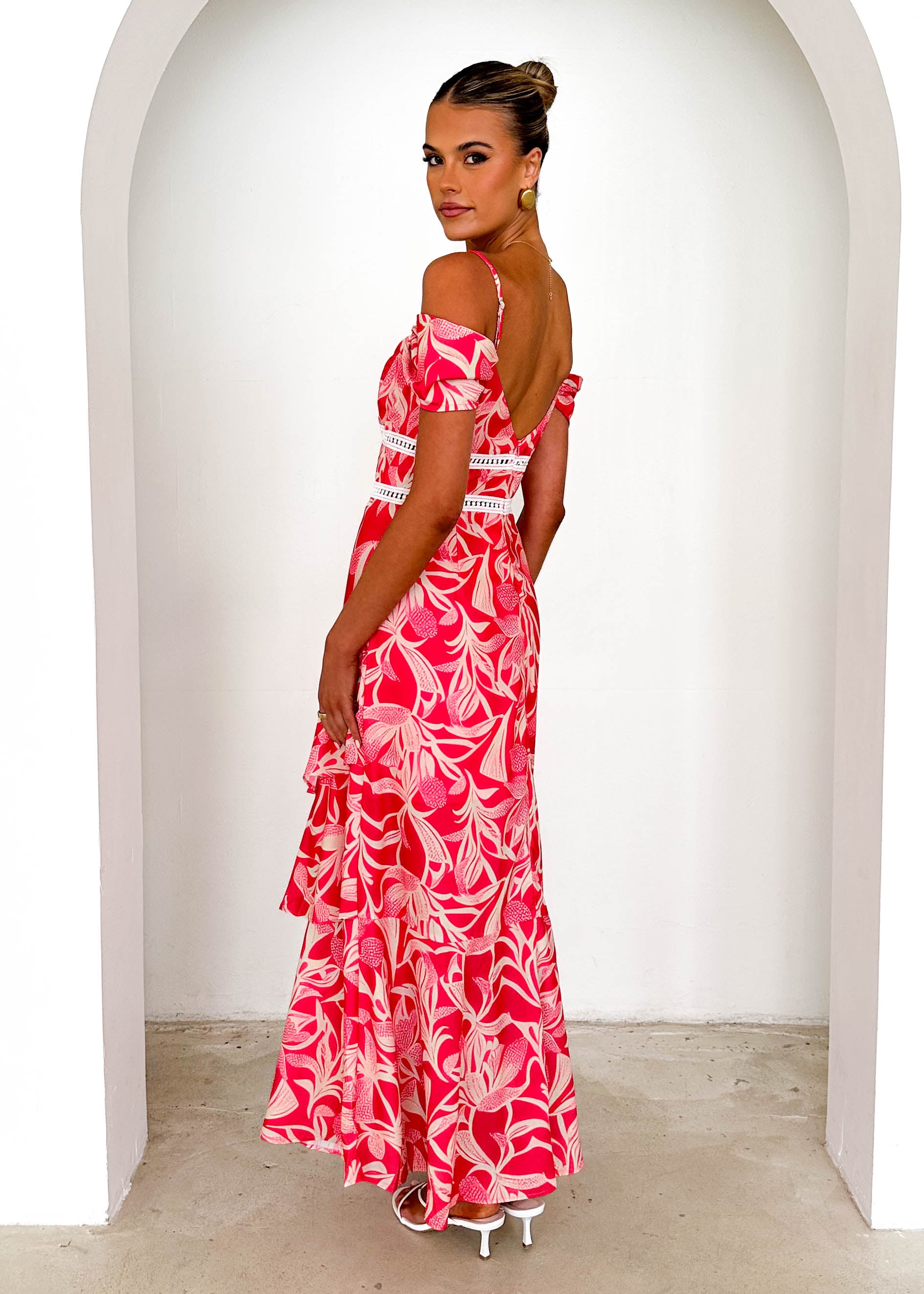 Rebecca Maxi Dress - Watermelon Floral