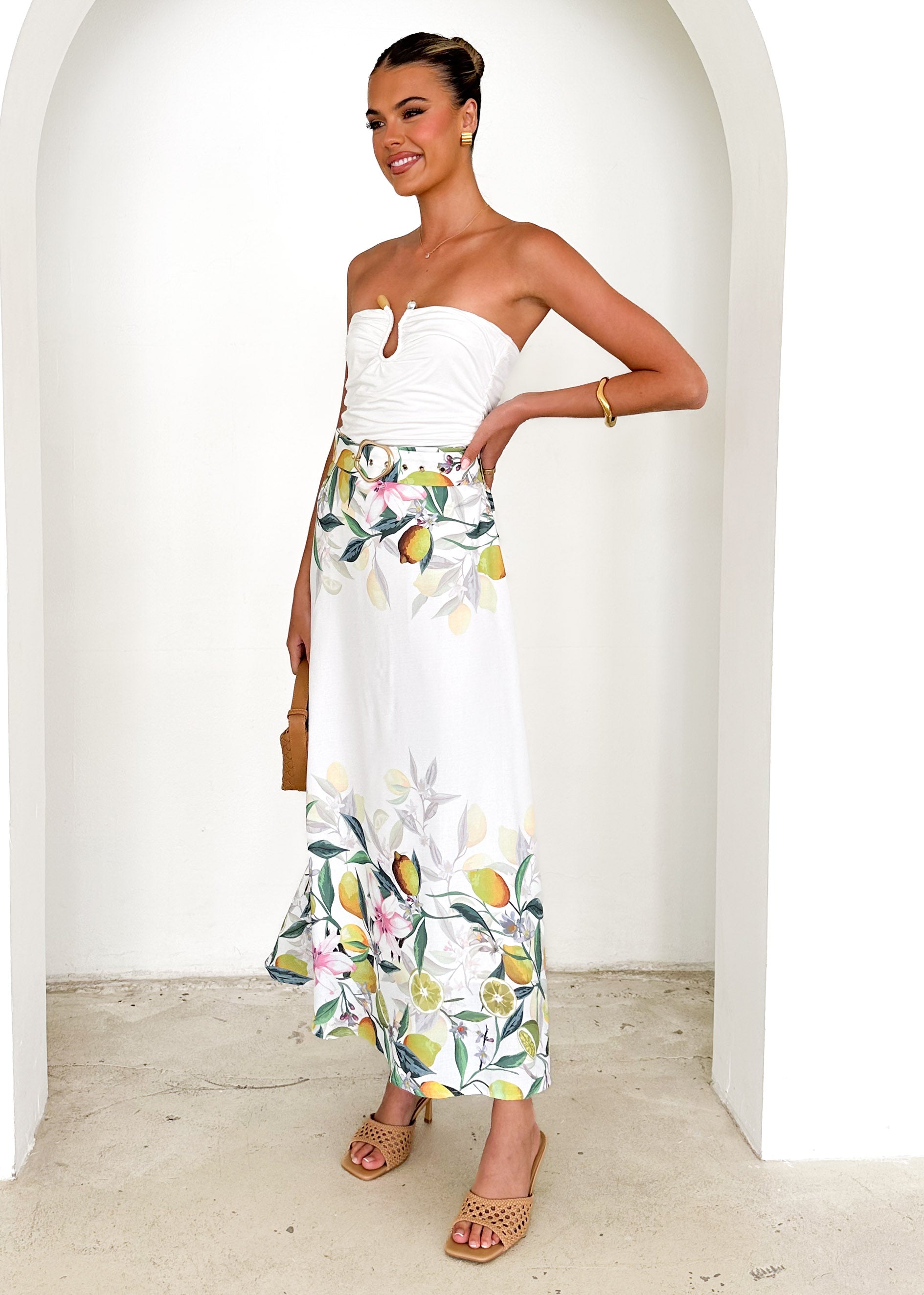 Averie Maxi Skirt - Limoncello