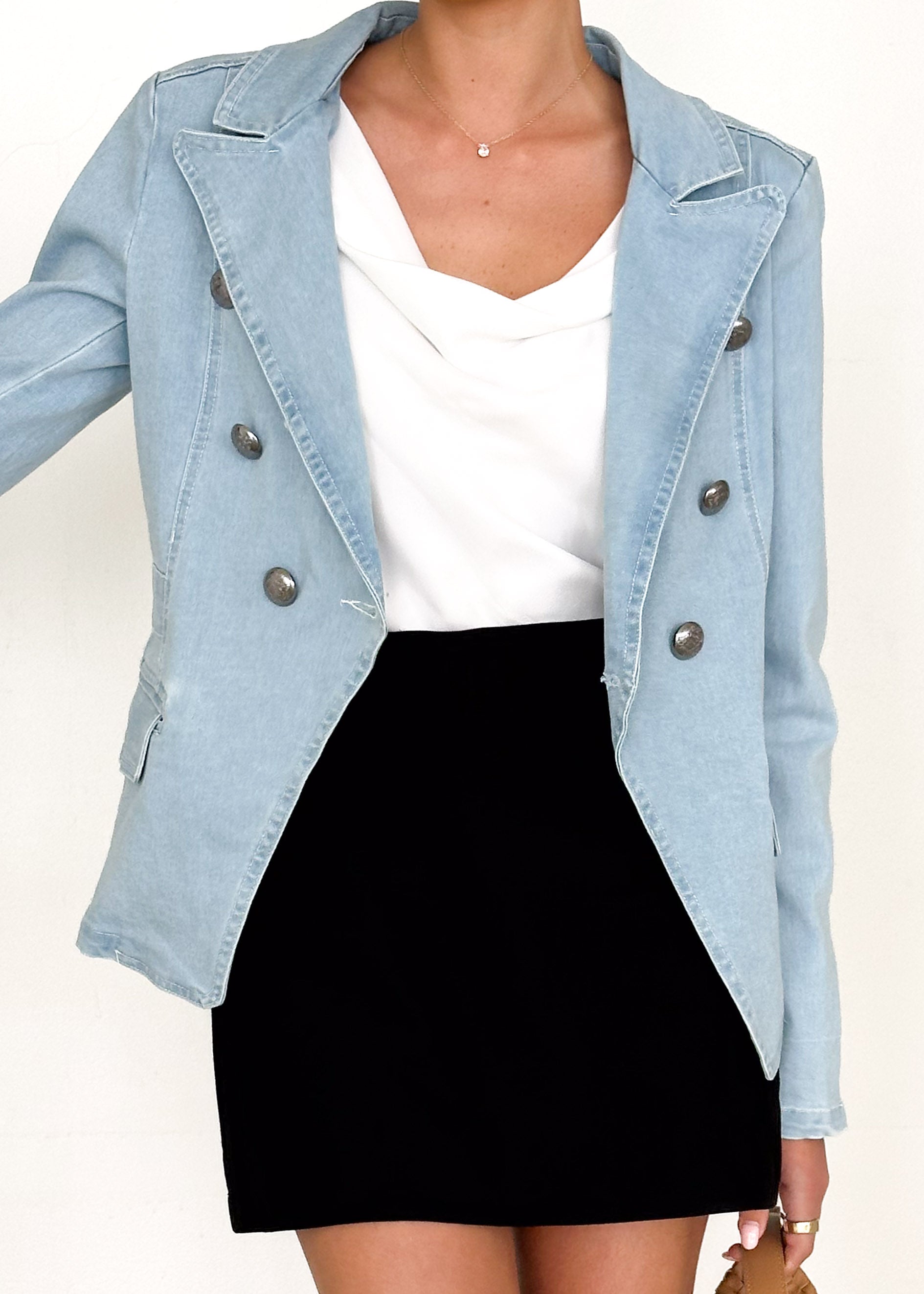 Sanja Denim Jacket - Light Blue