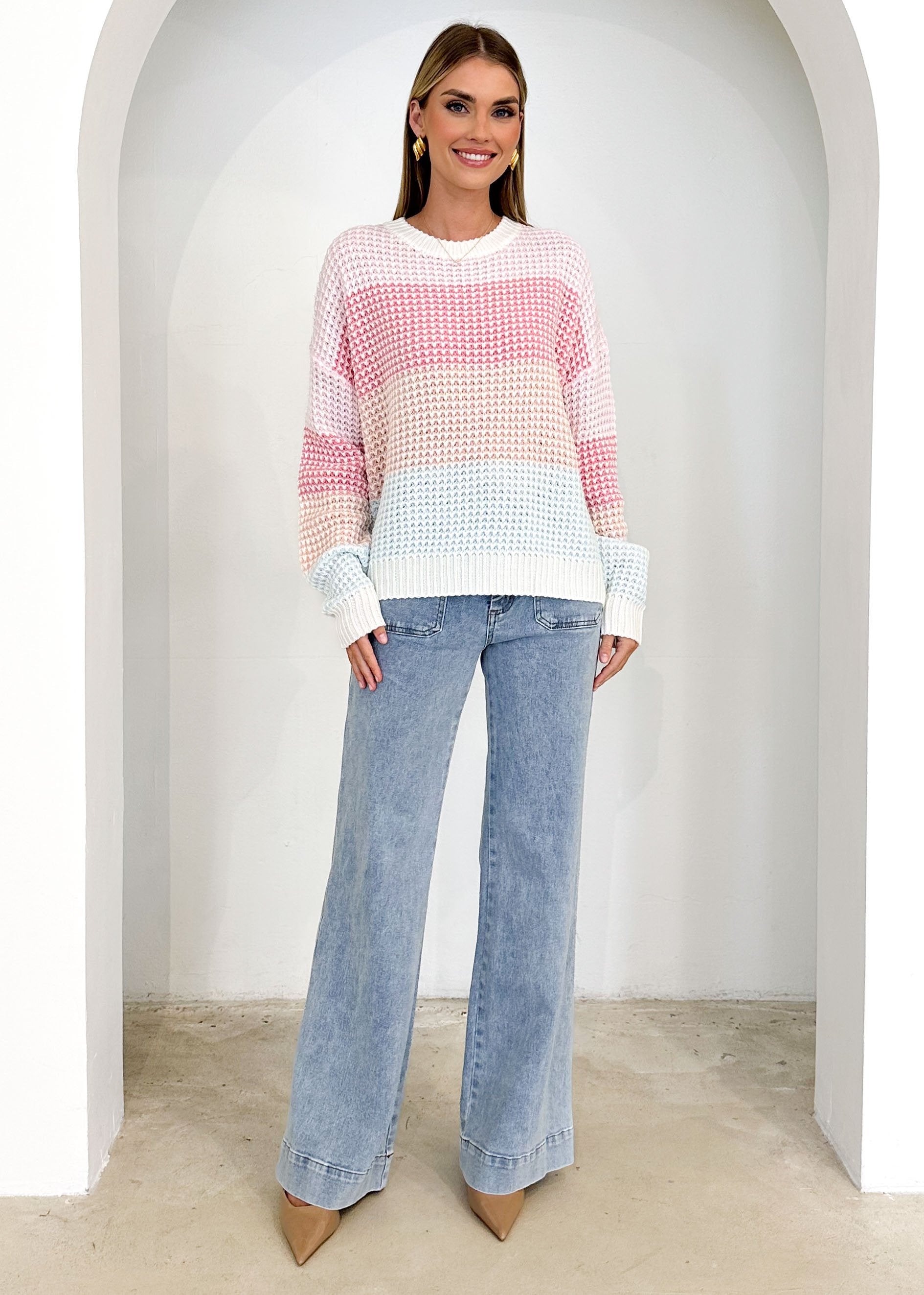 Amore Sweater - Pink Multi