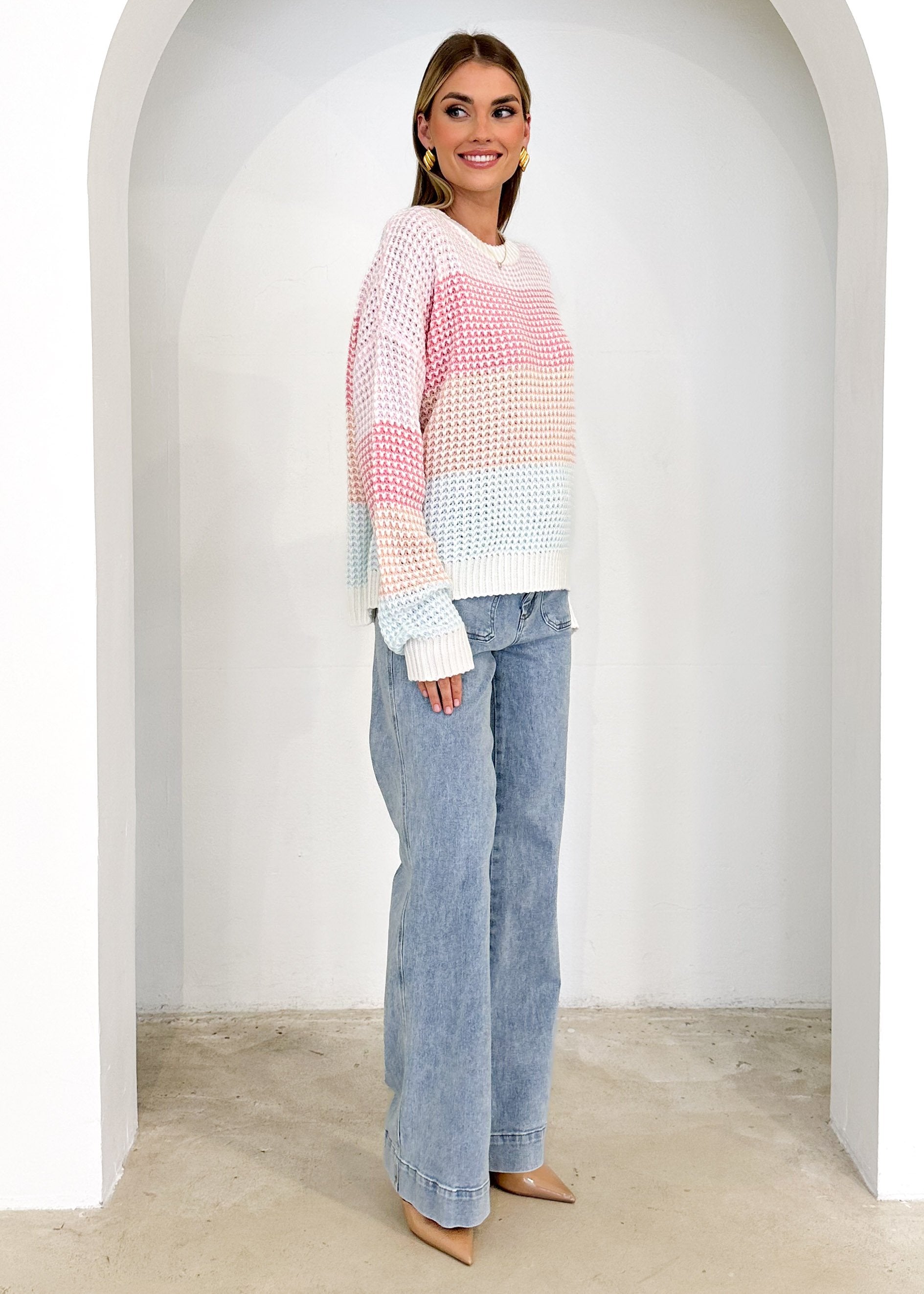 Amore Sweater - Pink Multi