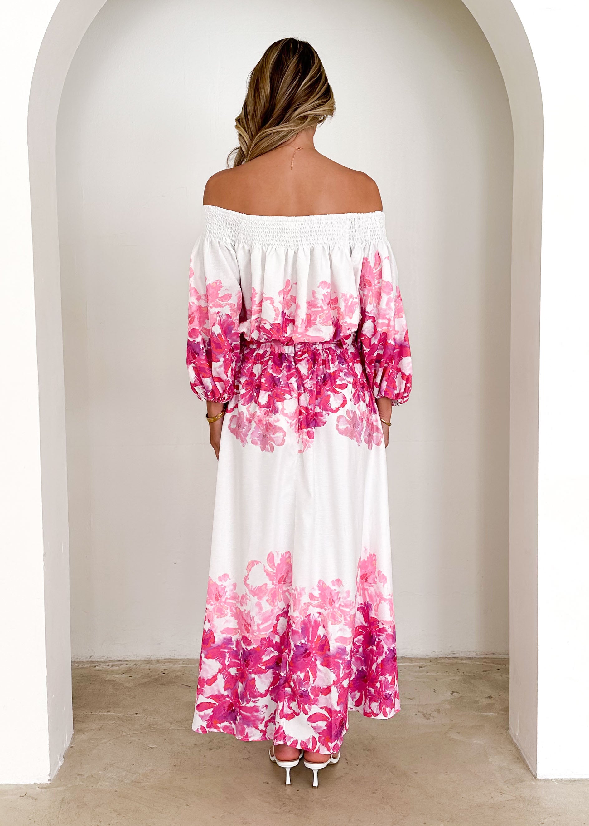 Averie Maxi Skirt - Pink Floral