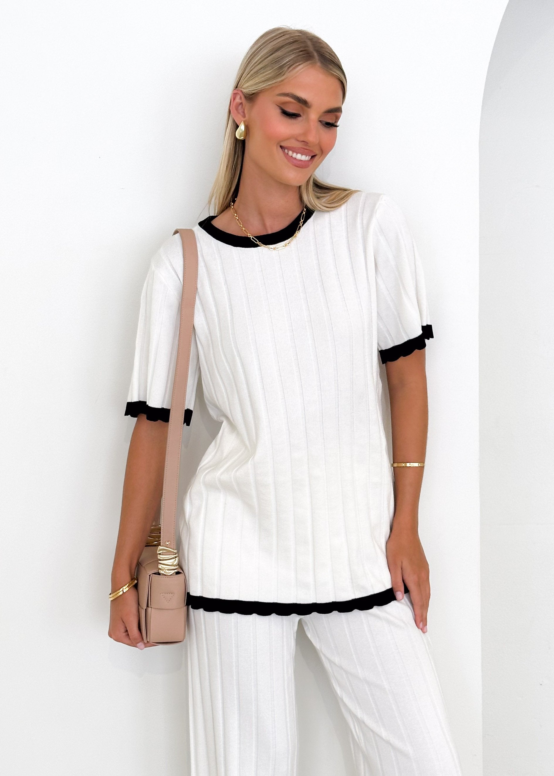 Tienna Knit Top - Off White