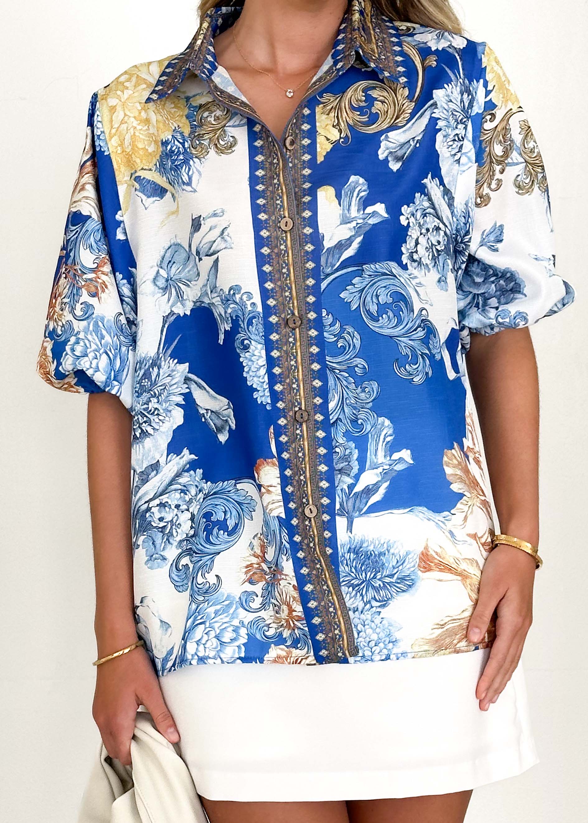 Gemini Blouse - China Doll Blue