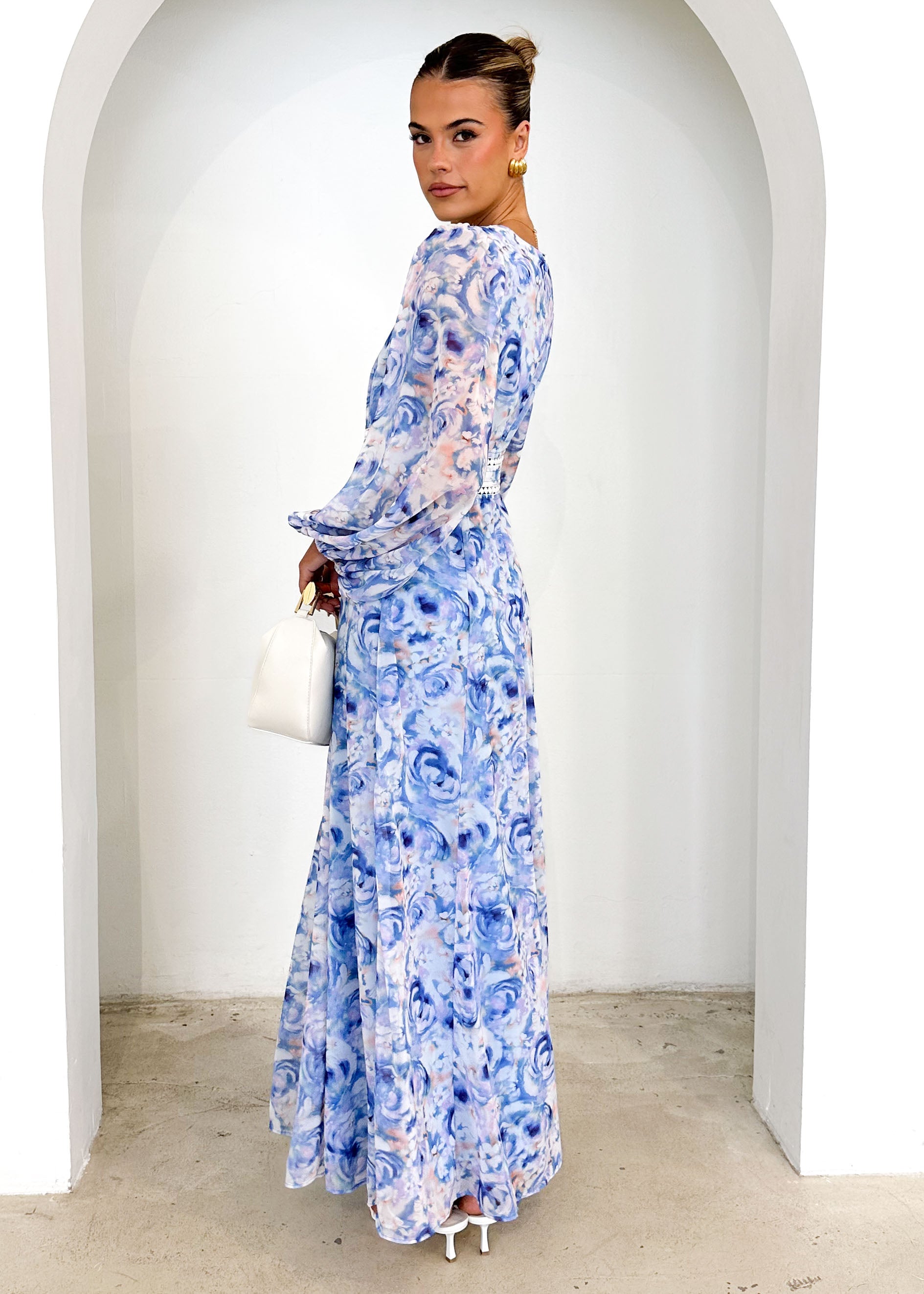 Fontana Midi Dress - Peony Blue