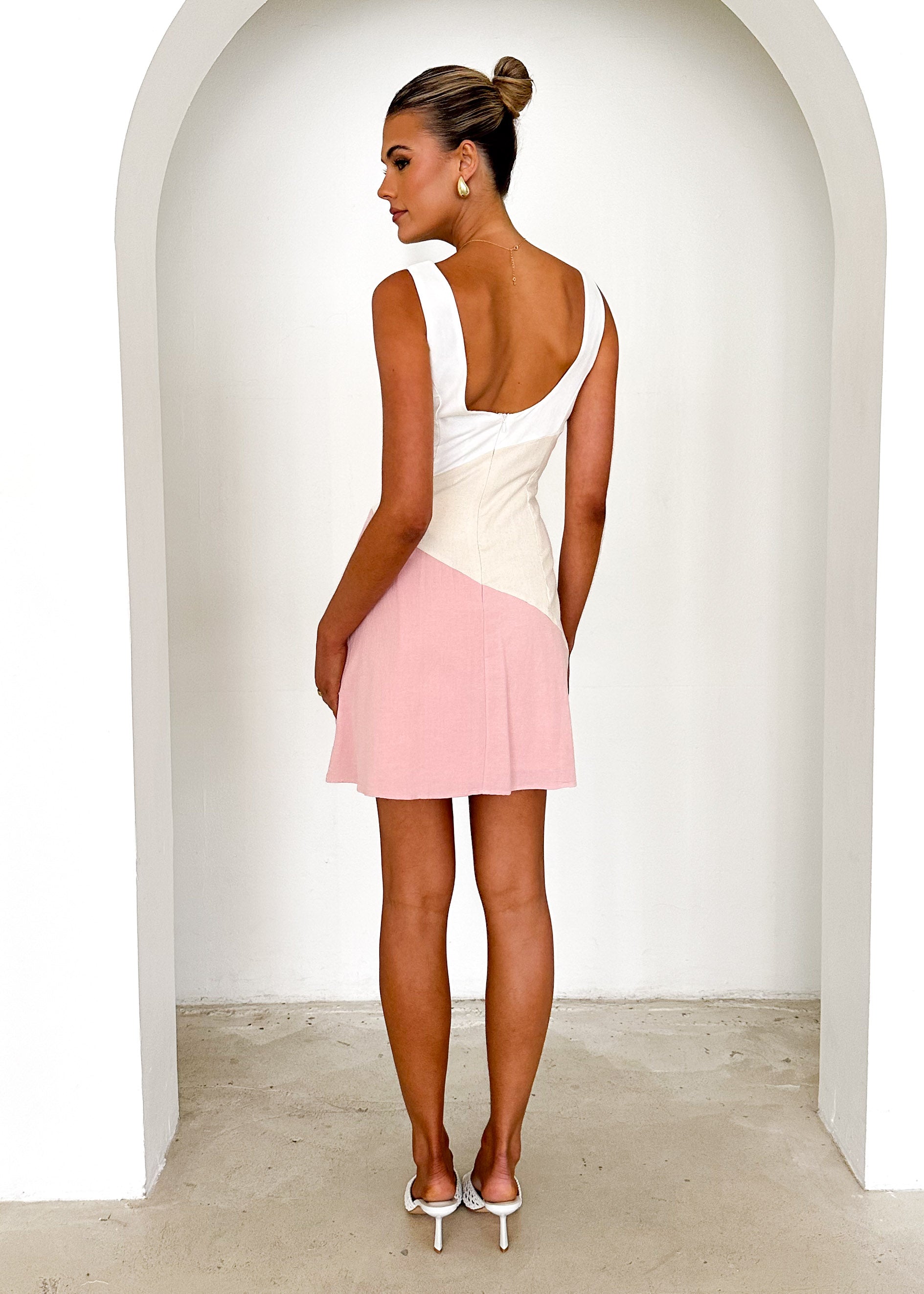 Lana Dress - Pink Splice