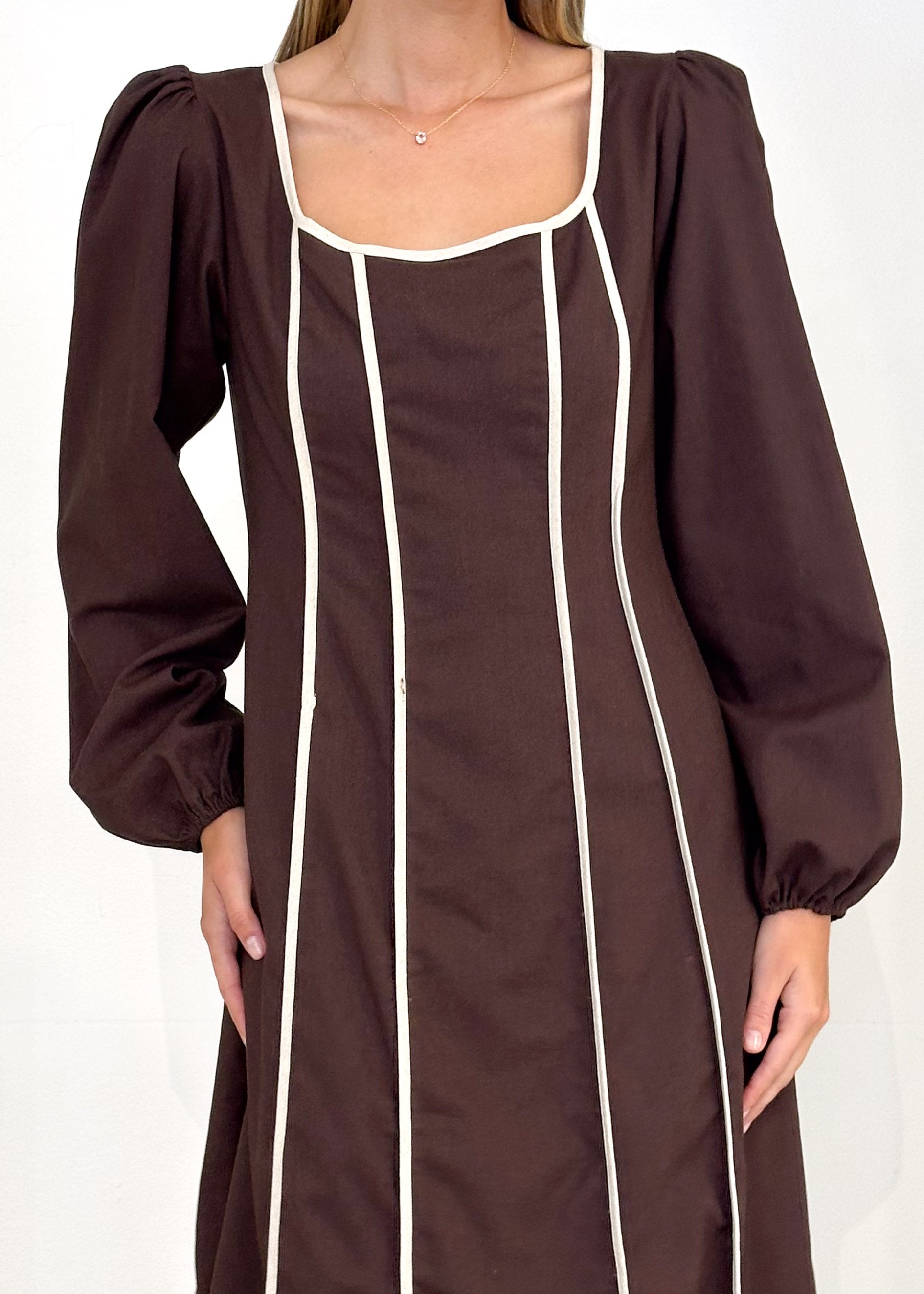 Cianna Maxi Dress - Chocolate