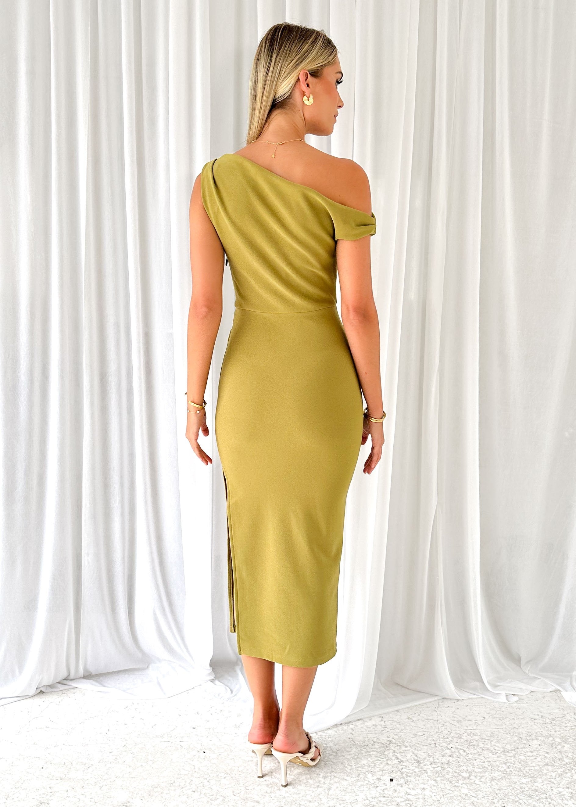 Resley Midi Dress - Olive