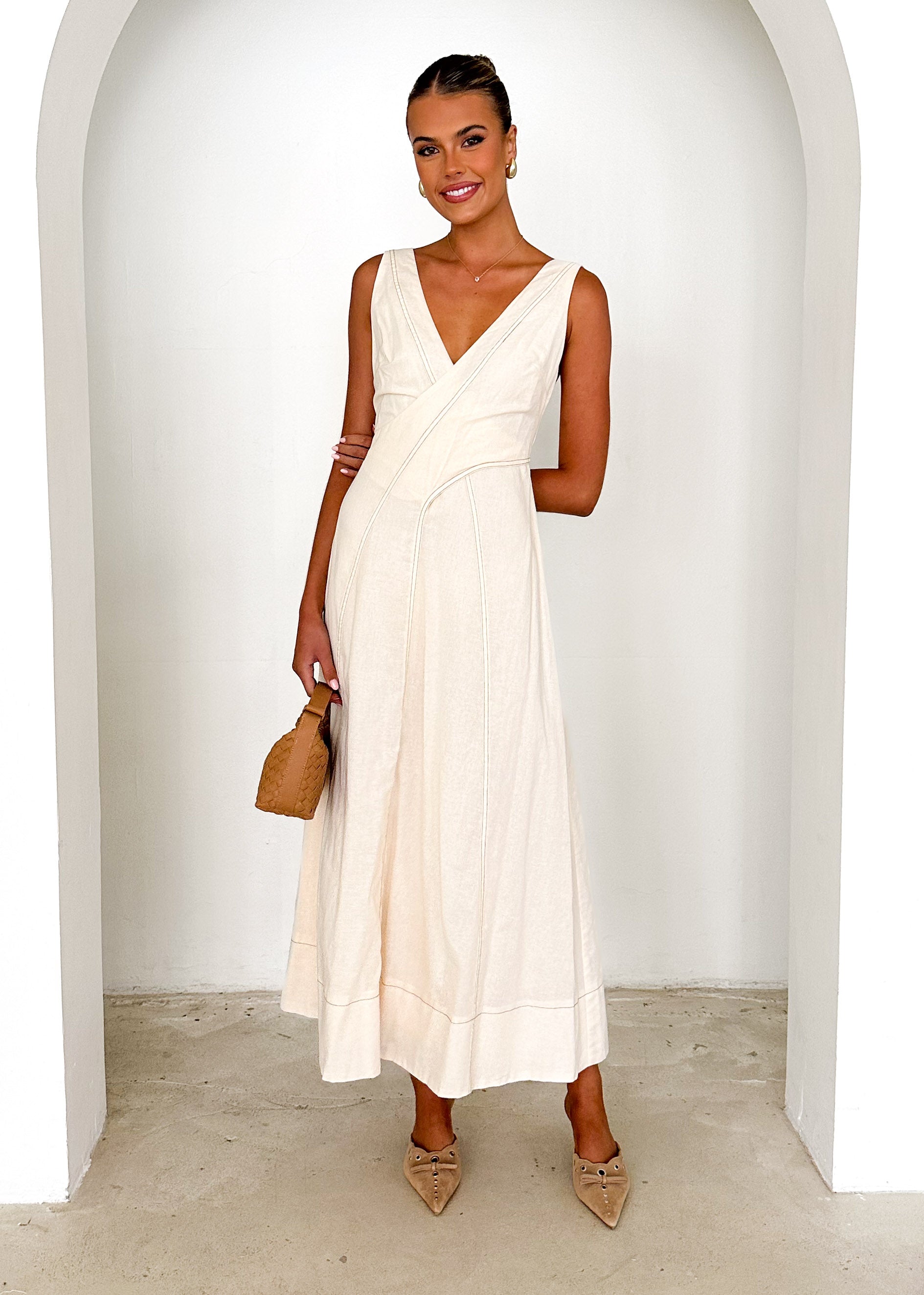 Nayan Maxi Dress - Cream