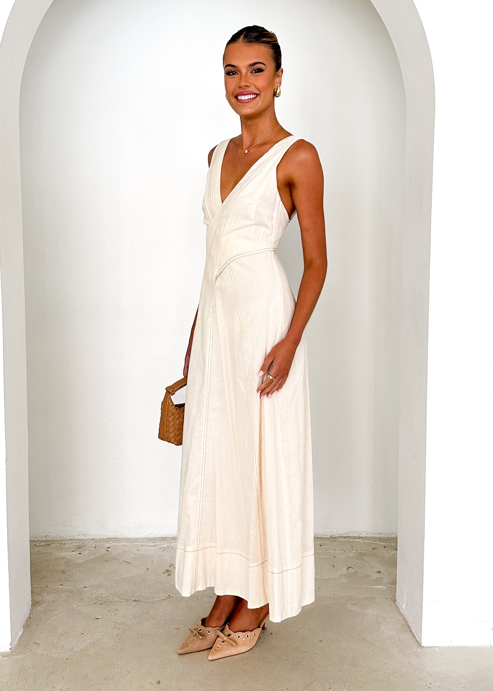 Nayan Maxi Dress - Cream