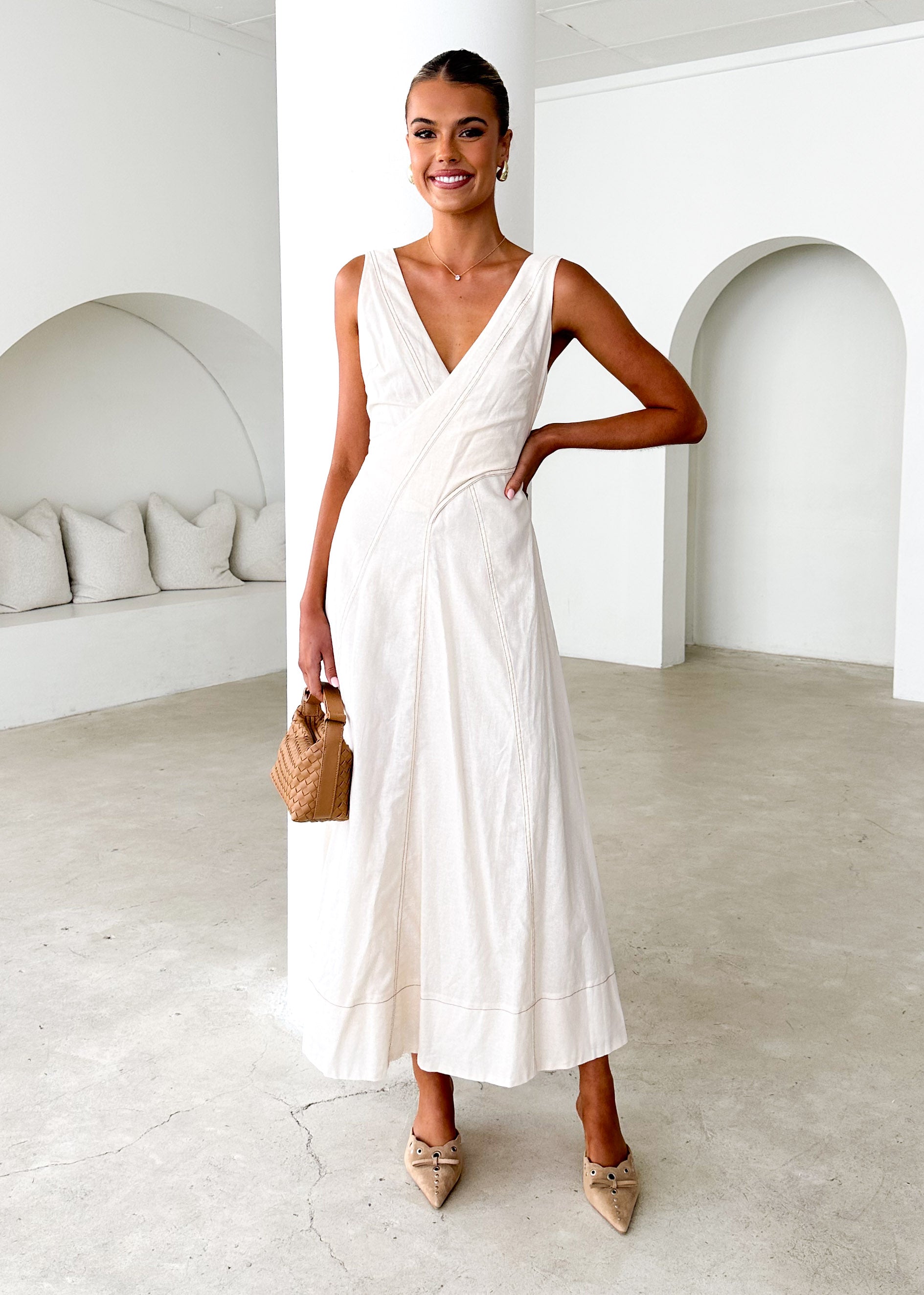 Nayan Maxi Dress - Cream