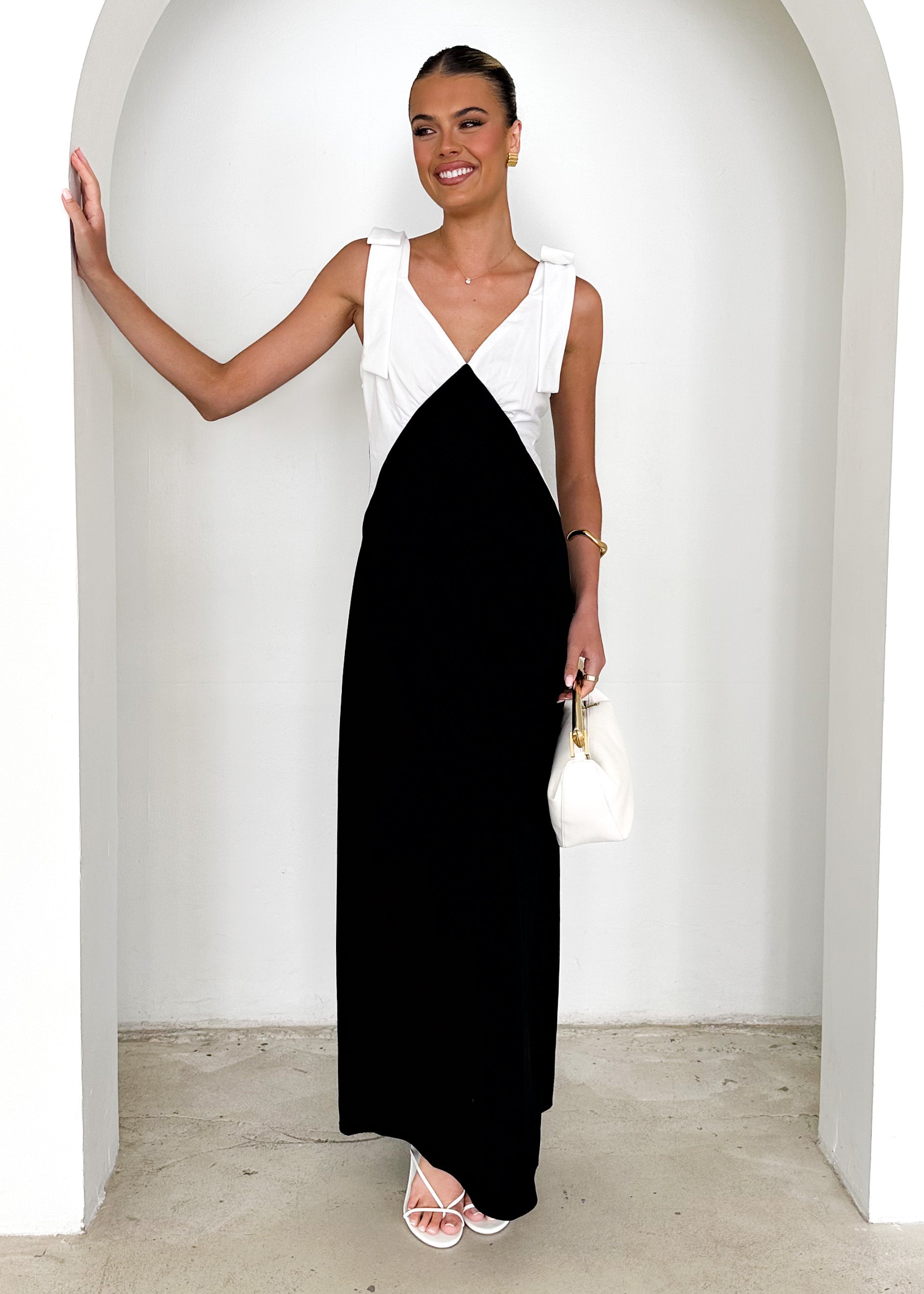 Formation Maxi Dress - Black Splice