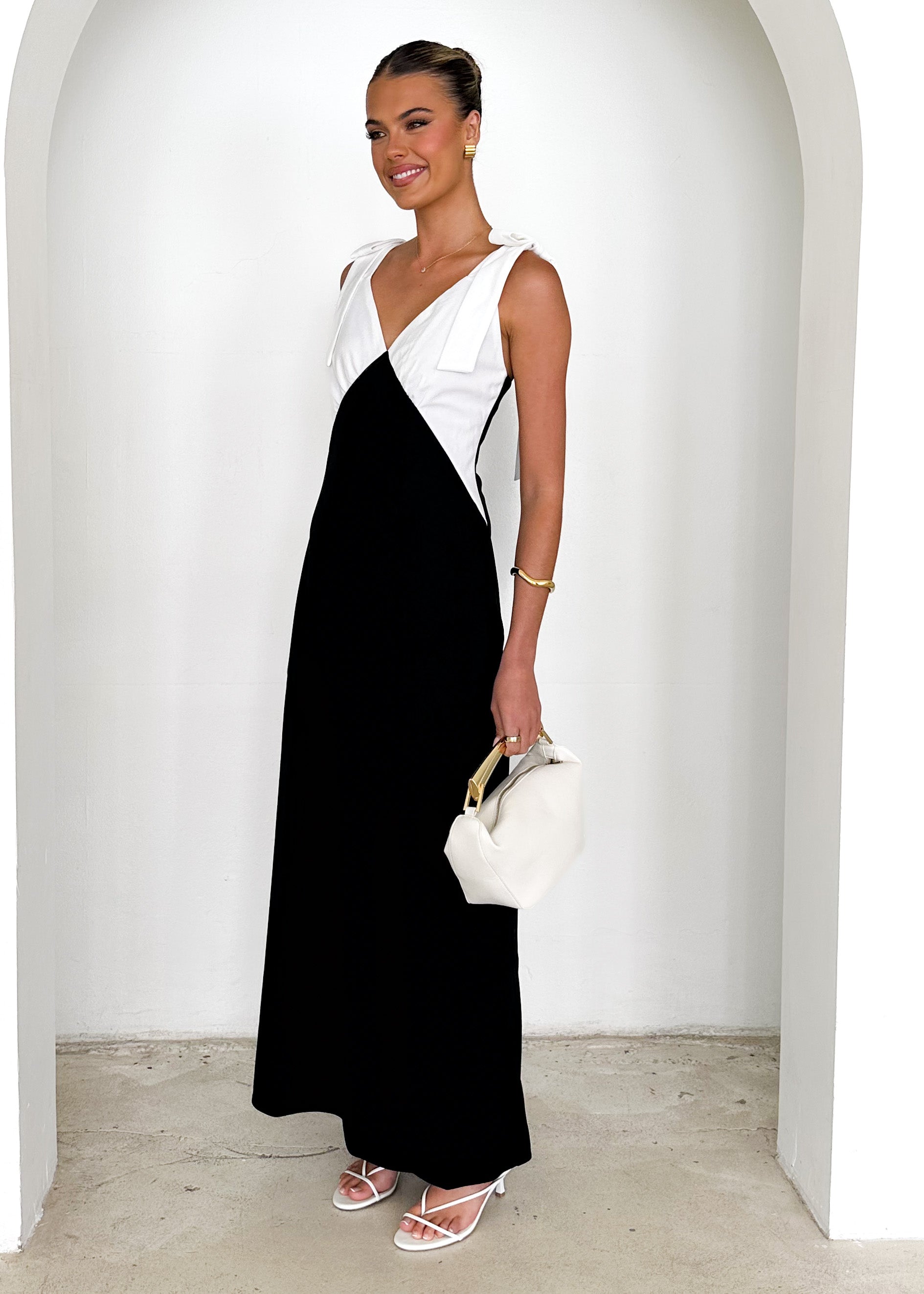 Formation Maxi Dress - Black Splice