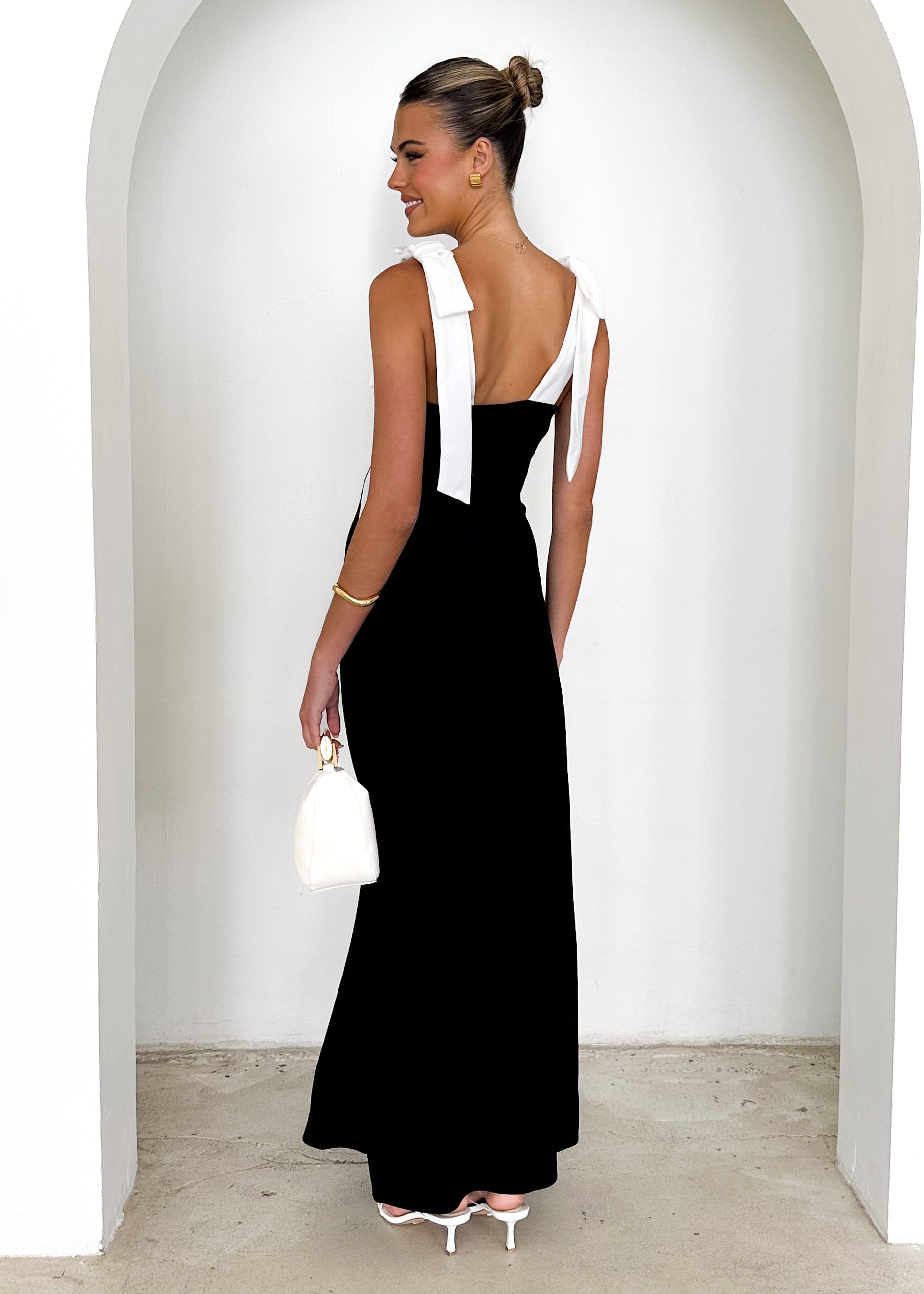 Formation Maxi Dress - Black Splice