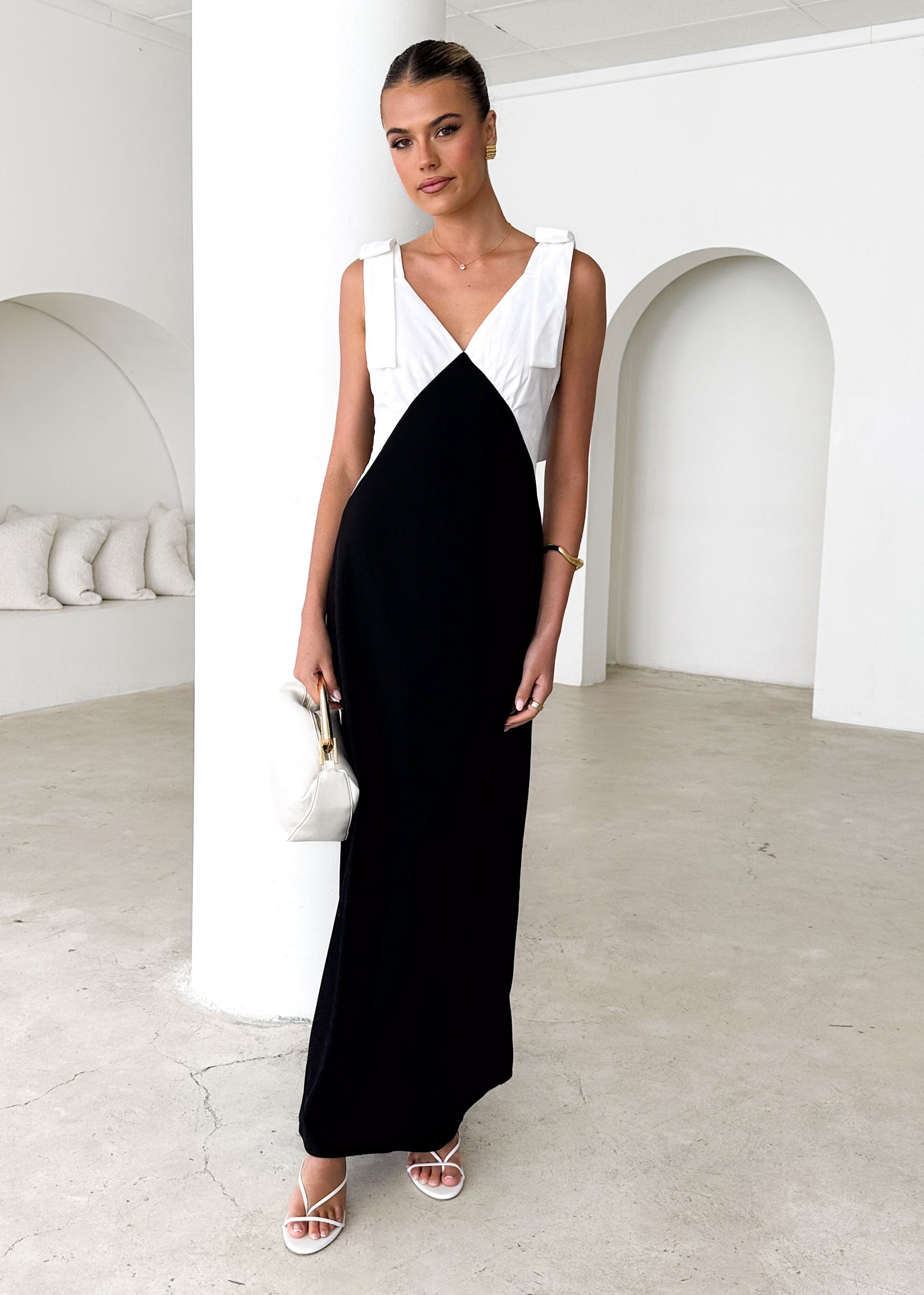 Formation Maxi Dress - Black Splice