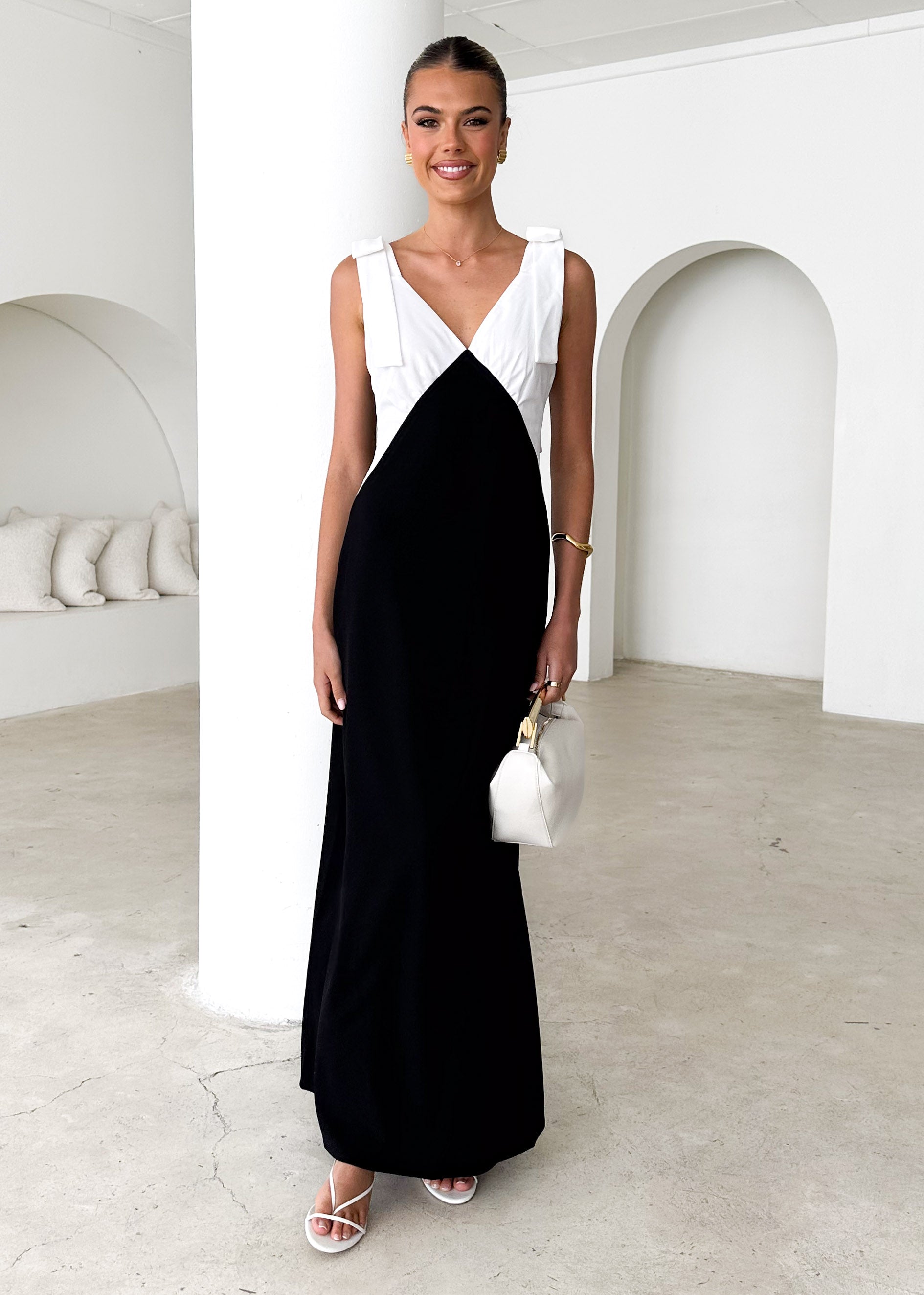 Formation Maxi Dress - Black Splice