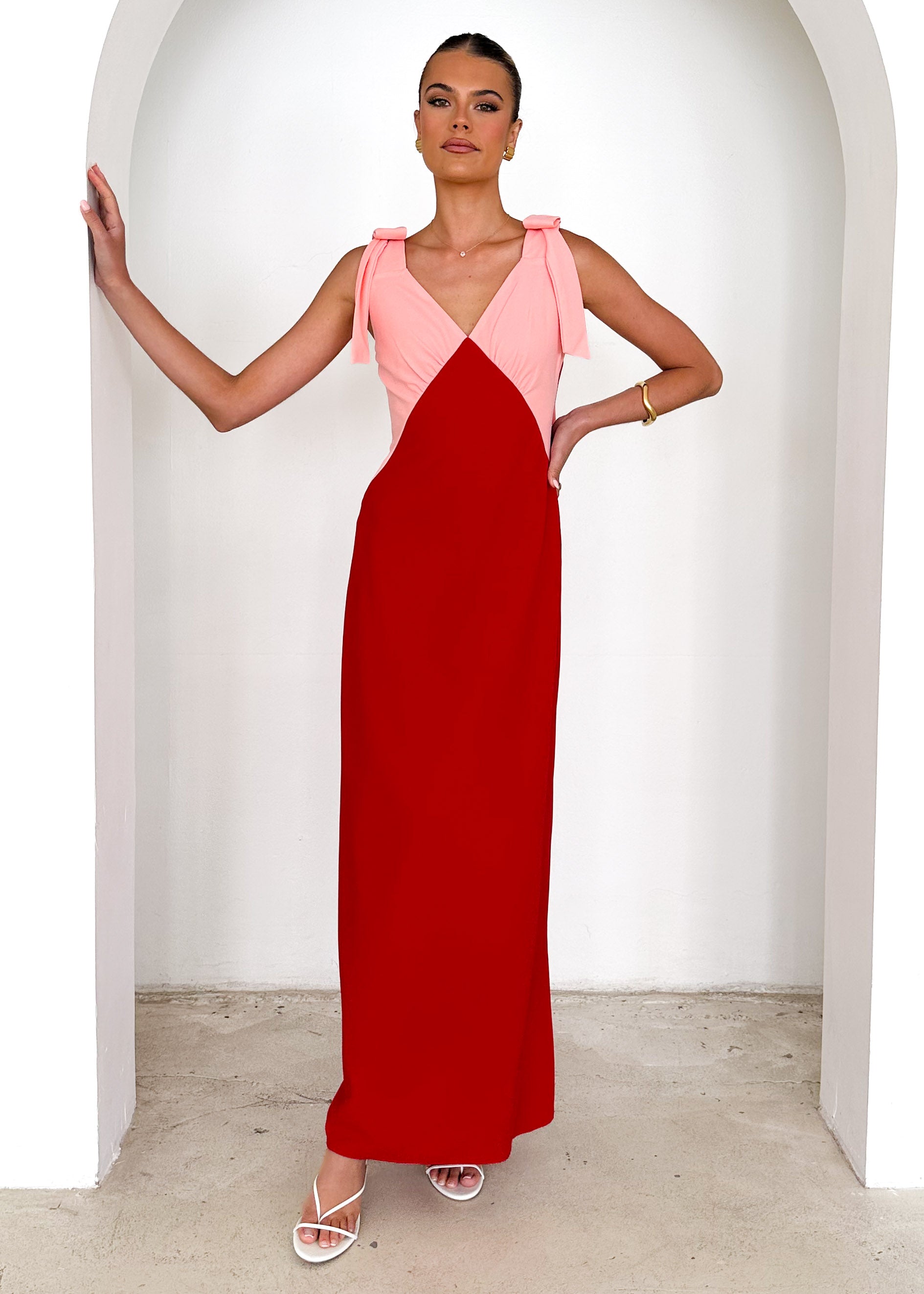 Formation Maxi Dress - Cherry Splice