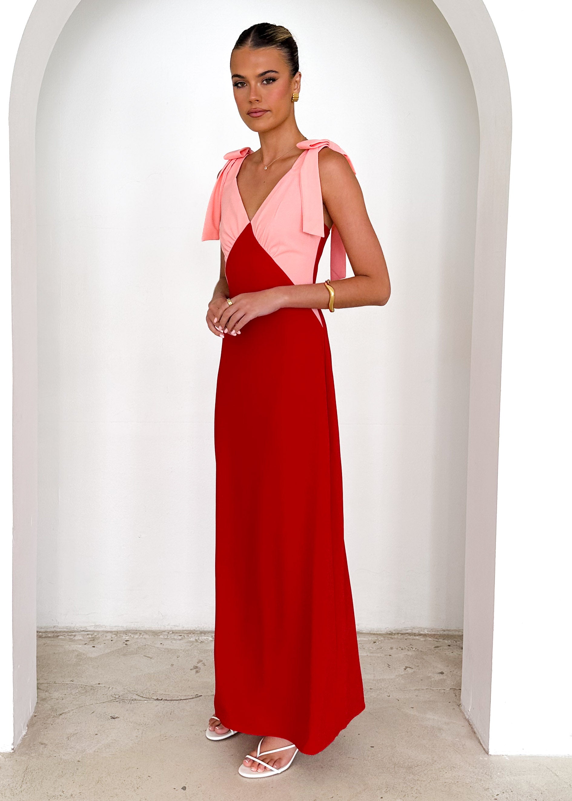 Formation Maxi Dress - Cherry Splice