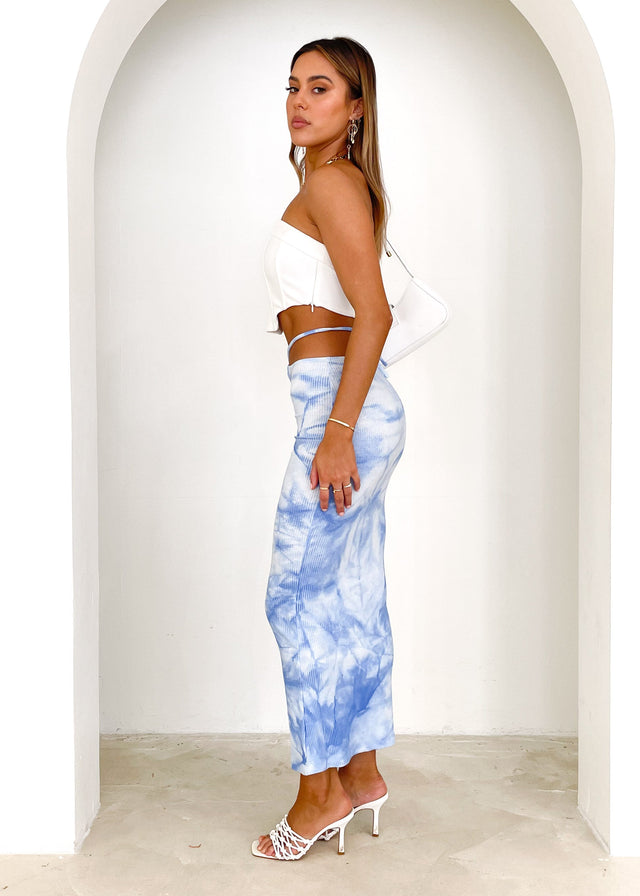 Kiora Midi Skirt - Blue Dye