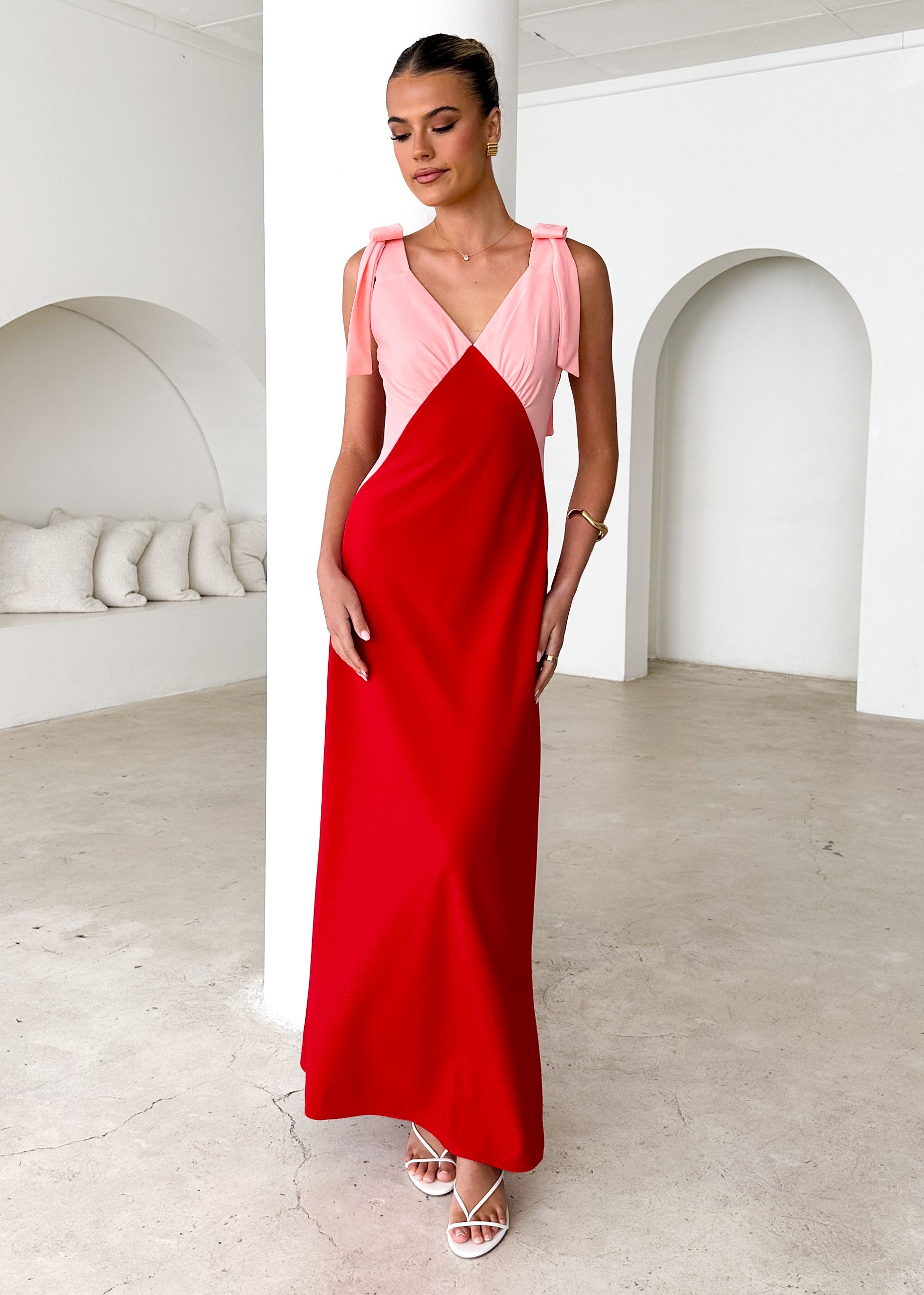 Formation Maxi Dress - Cherry Splice