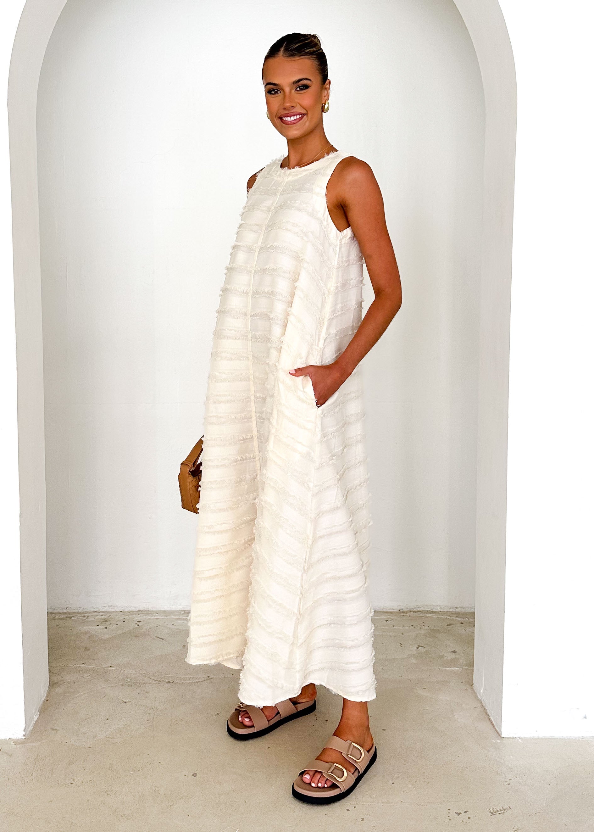 Leela Maxi Dress - Cream