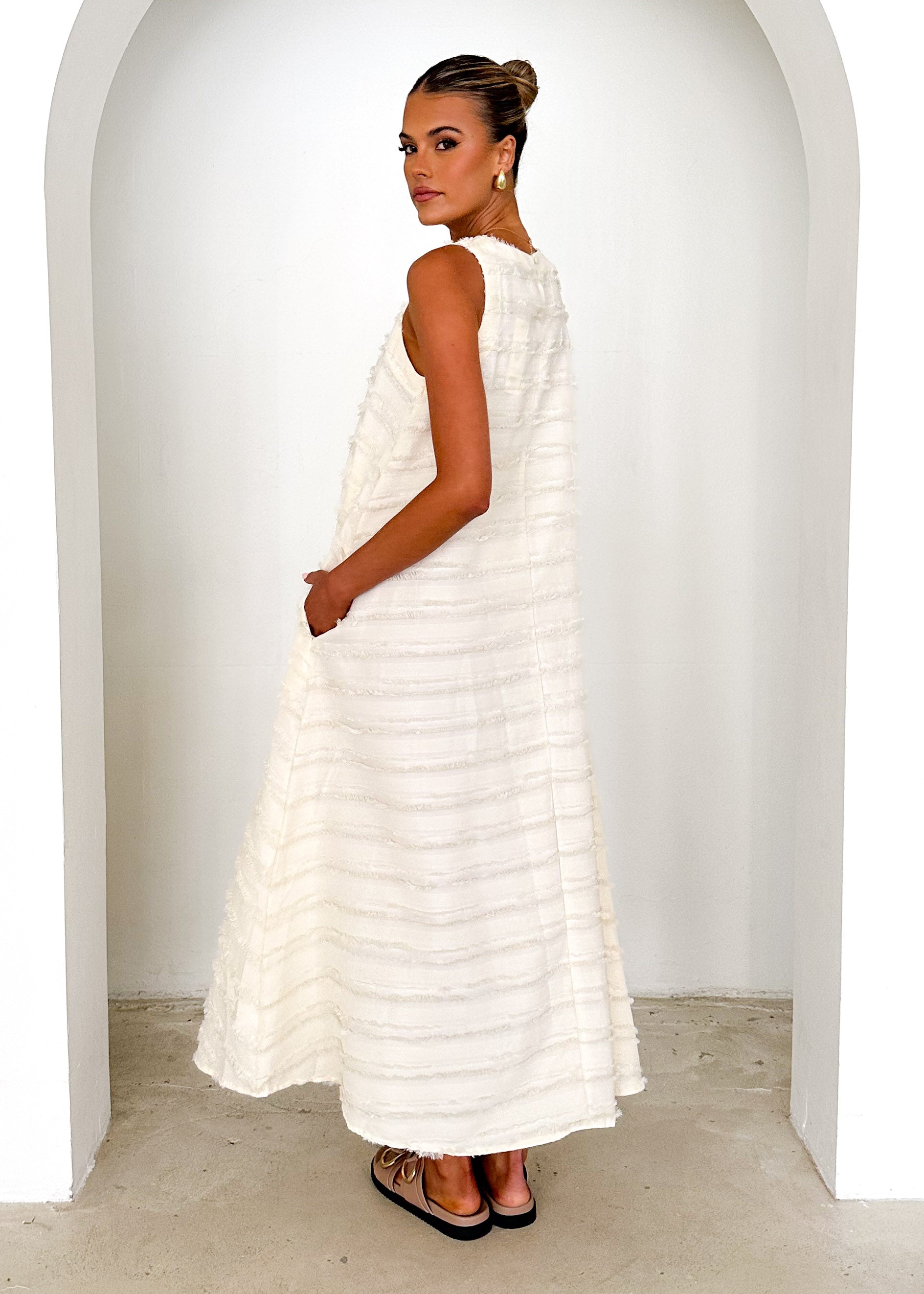 Leela Maxi Dress - Cream