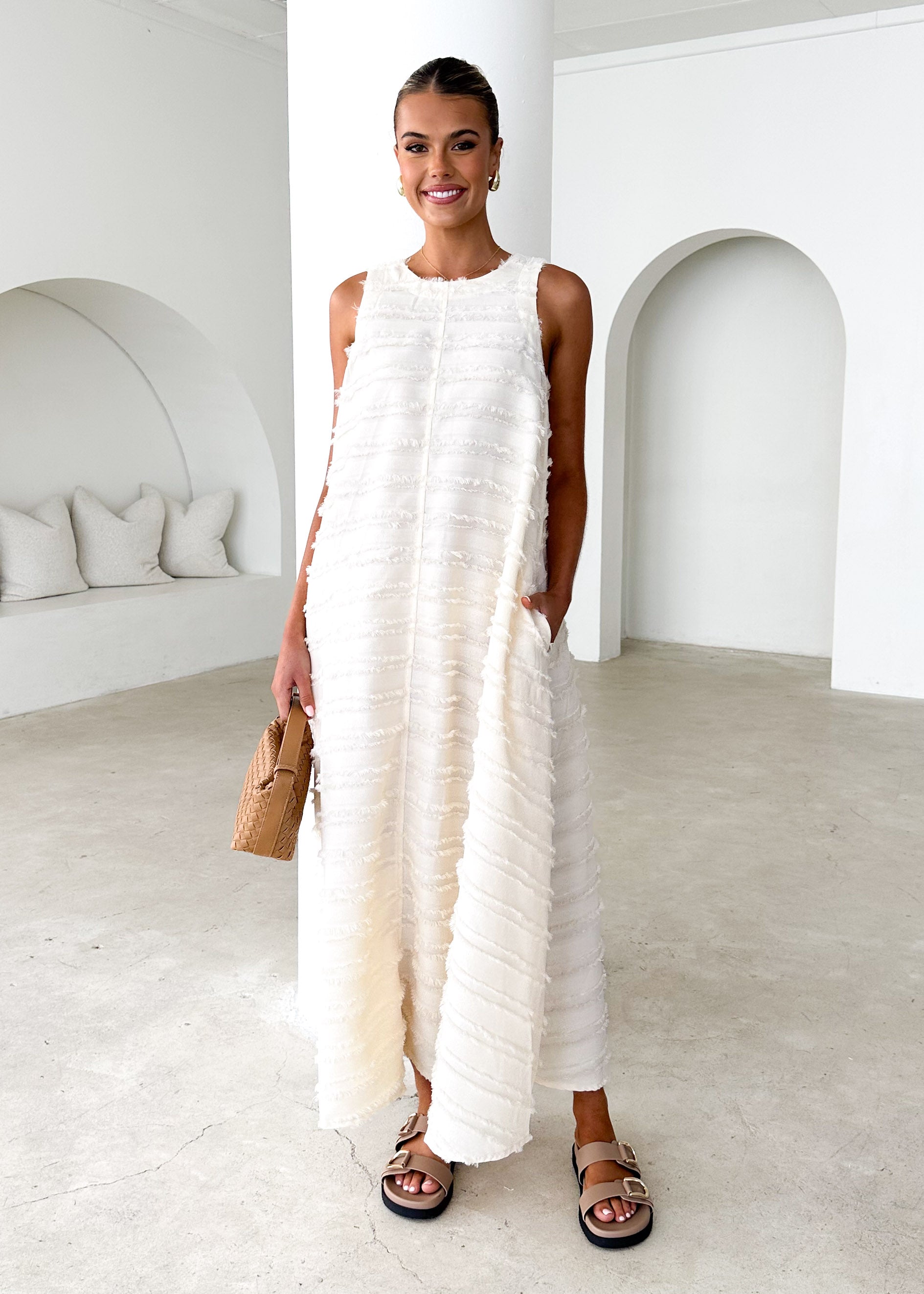 Leela Maxi Dress - Cream