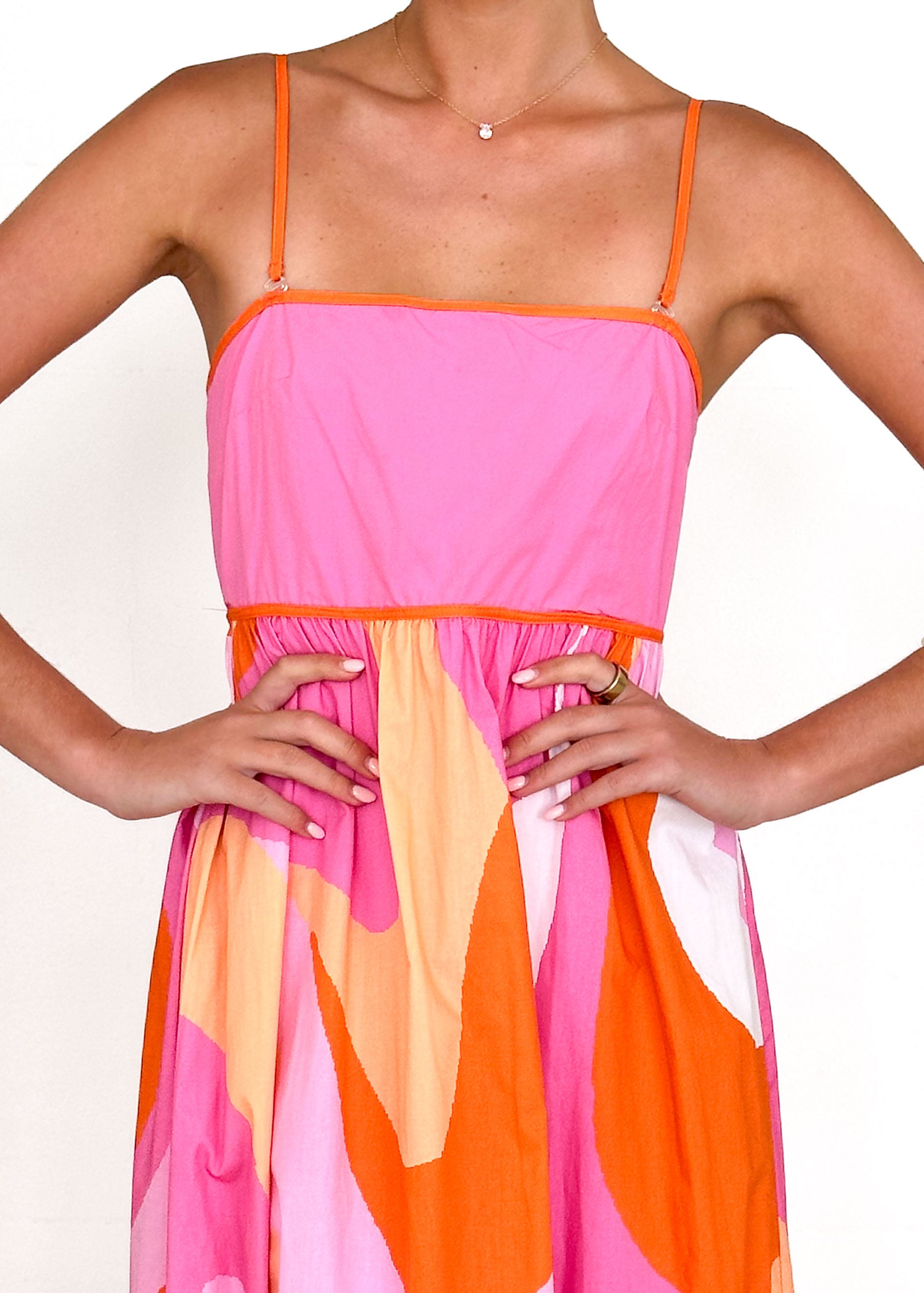 Bridget Maxi Dress - Pink Swirl