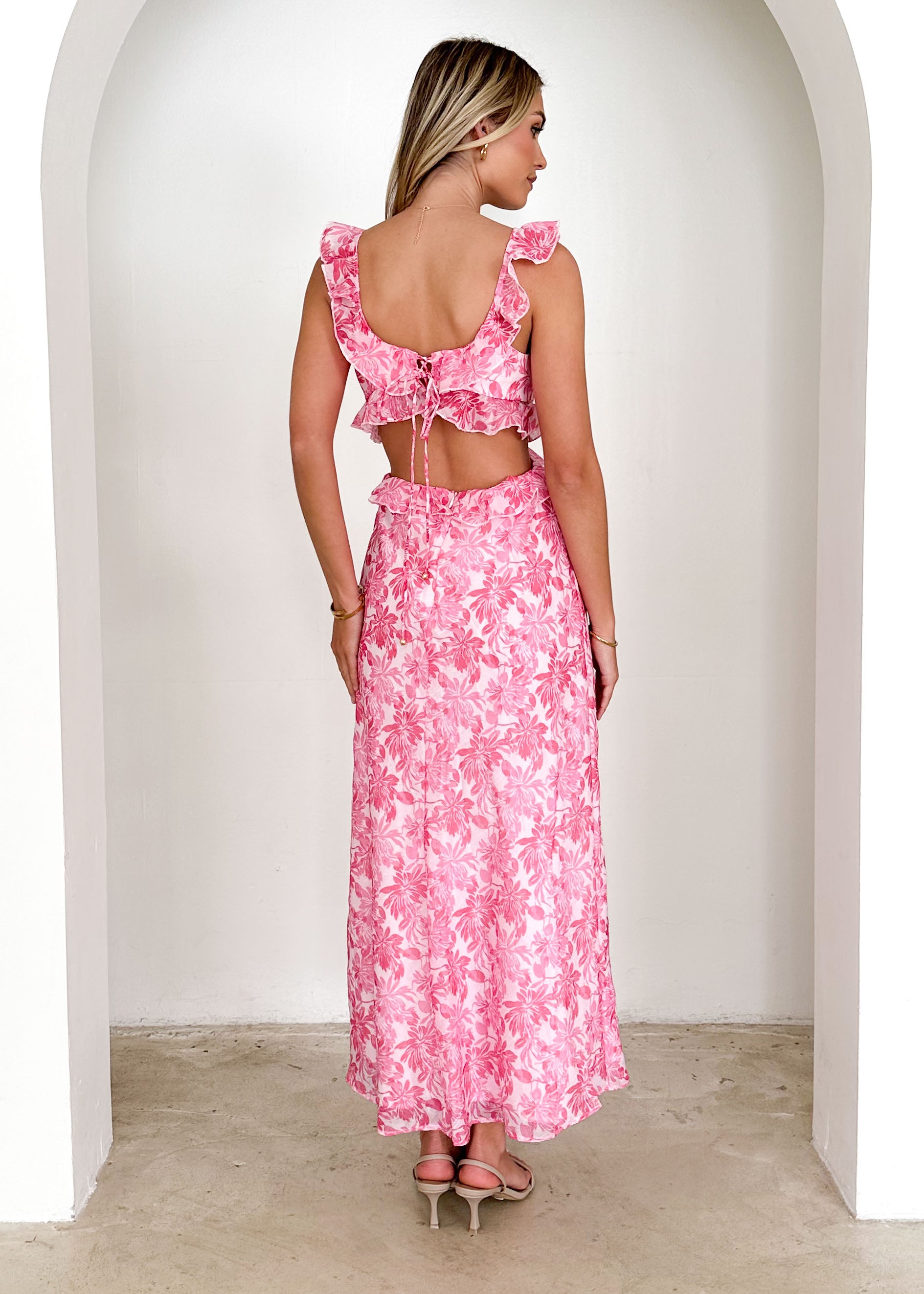 Brinley Maxi Dress - Pink Floral