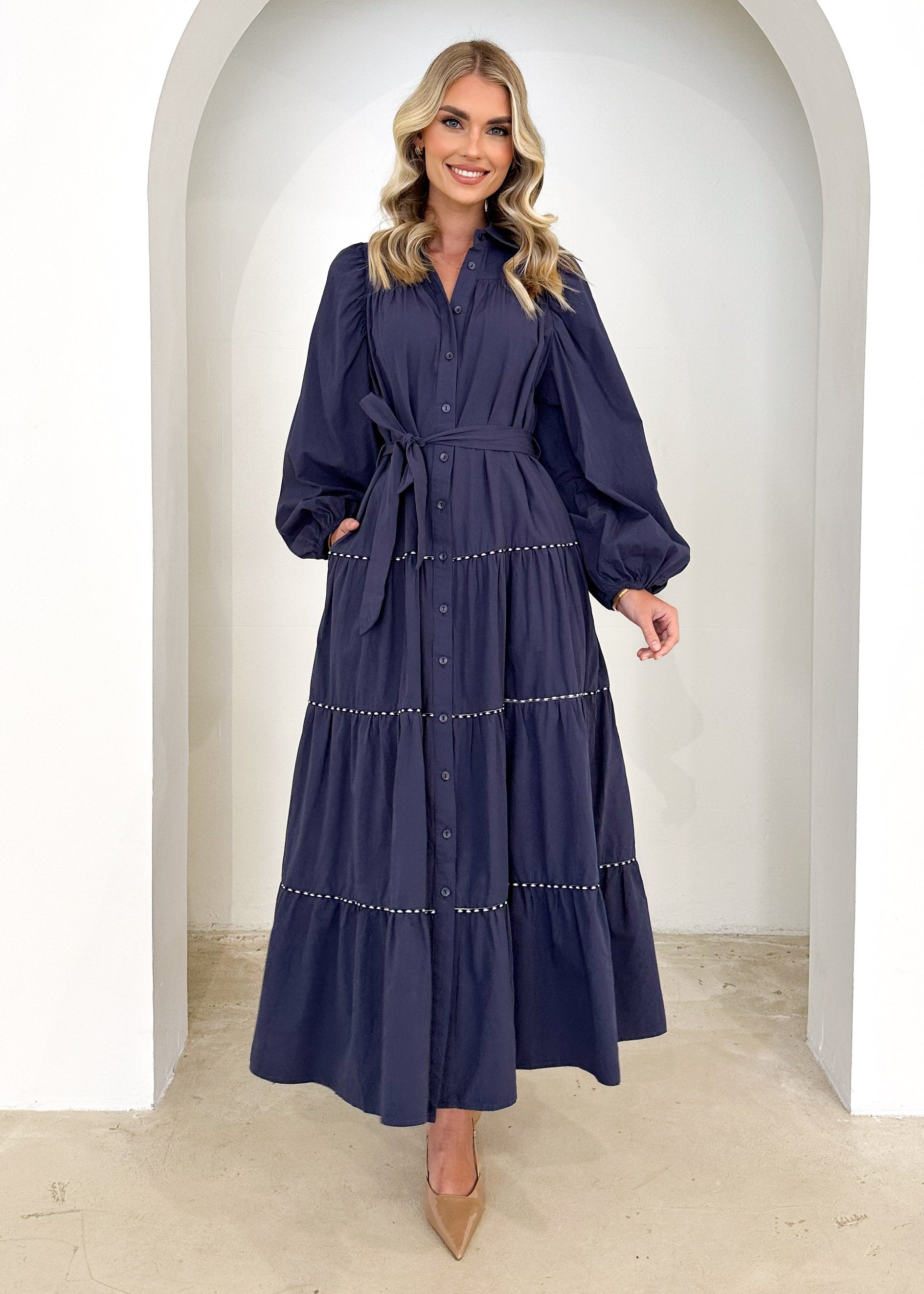 Ammara Maxi Dress - Navy