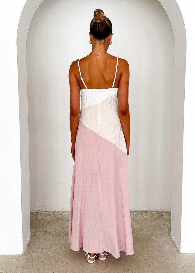 Maliah Maxi Dress - Pink Splice