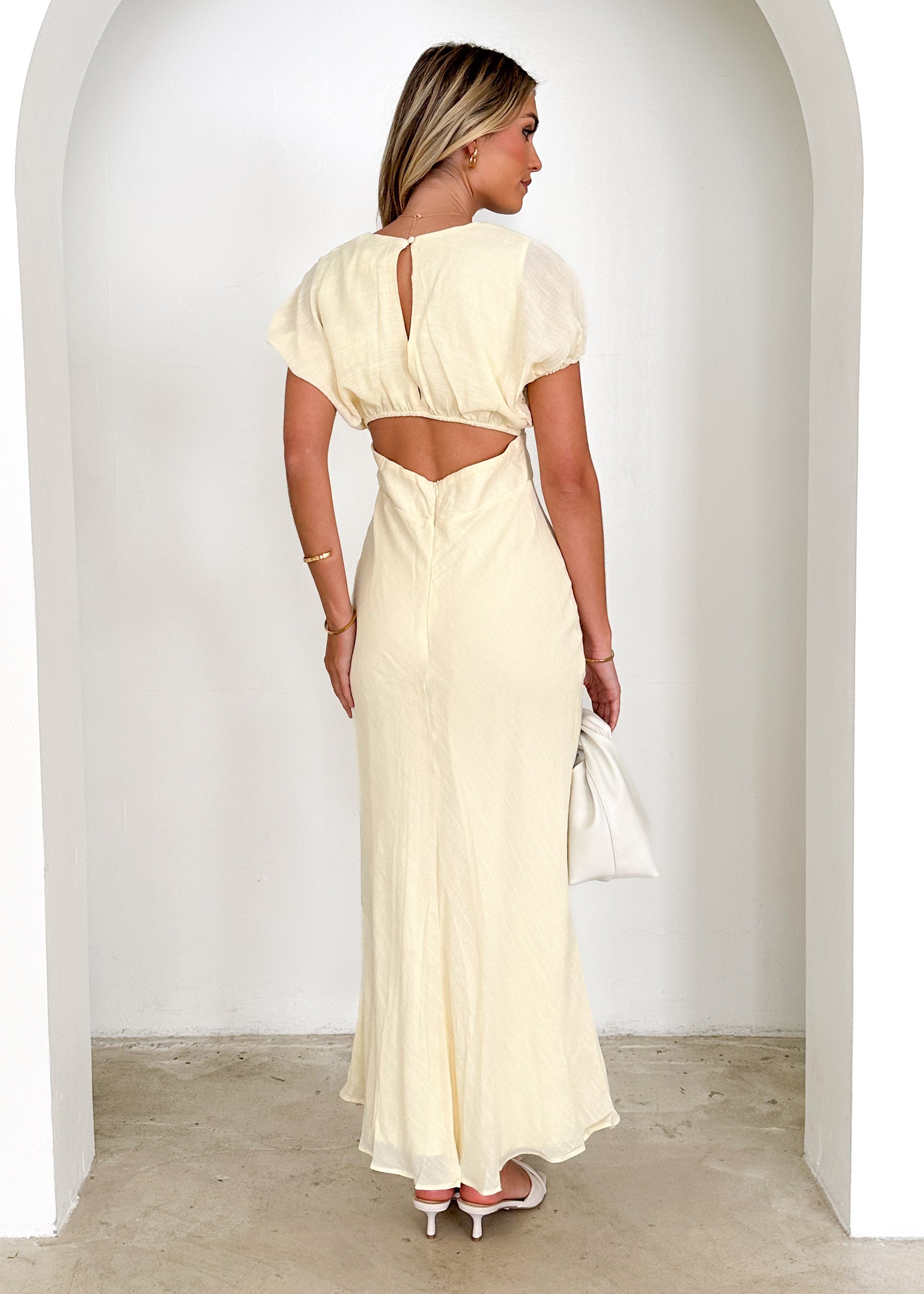 Feline Maxi Dress - Butter