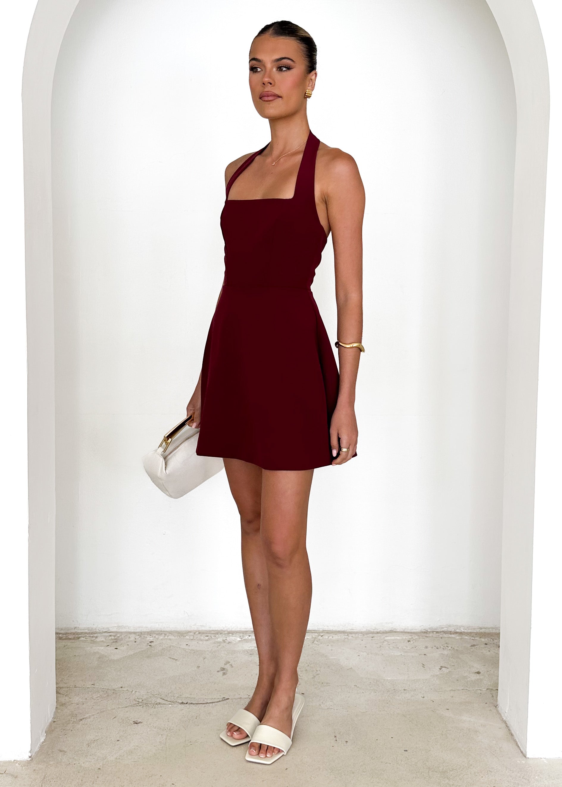 Janni Halter Dress - Wine