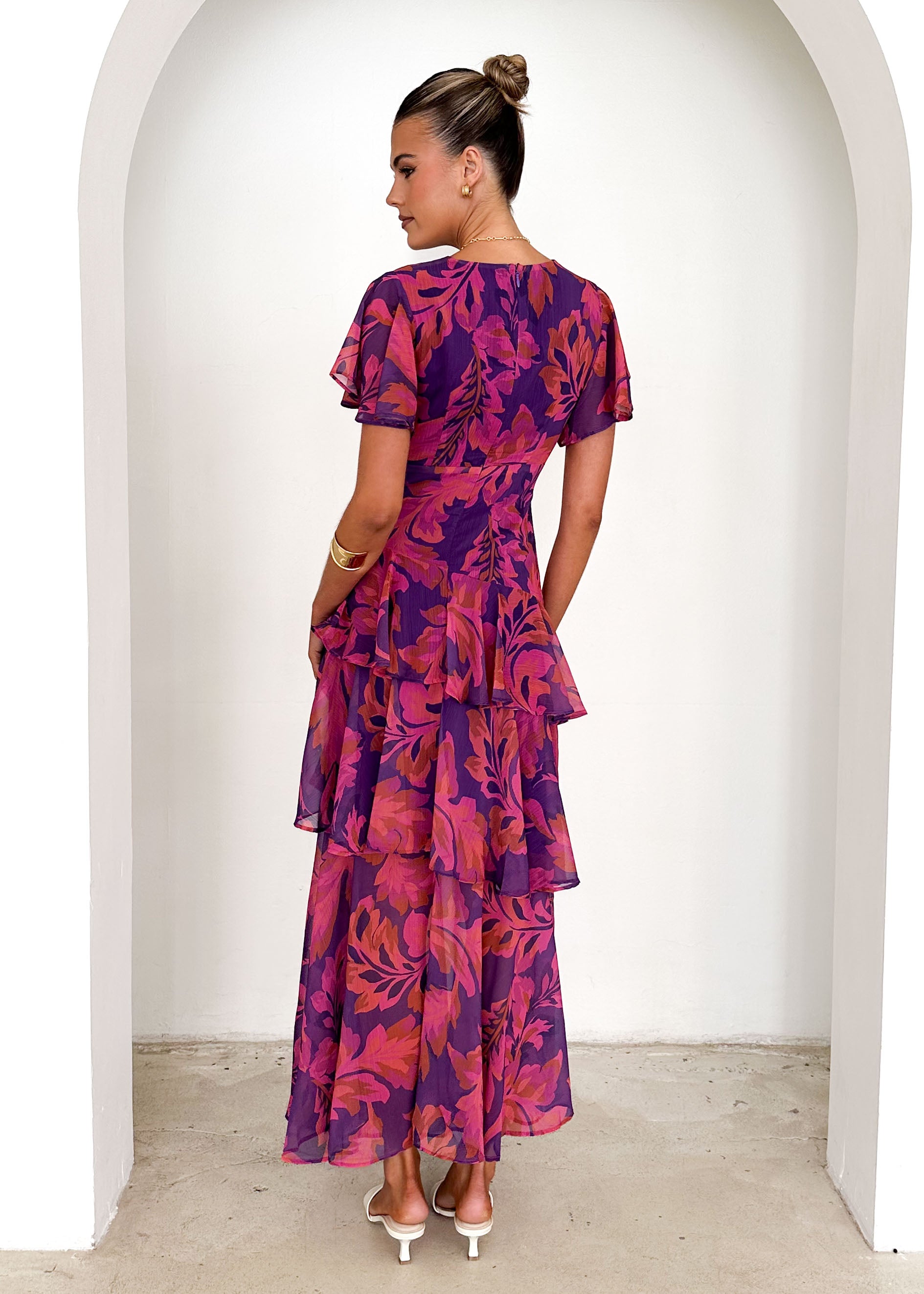 Venezia Maxi Dress - Violet Floral