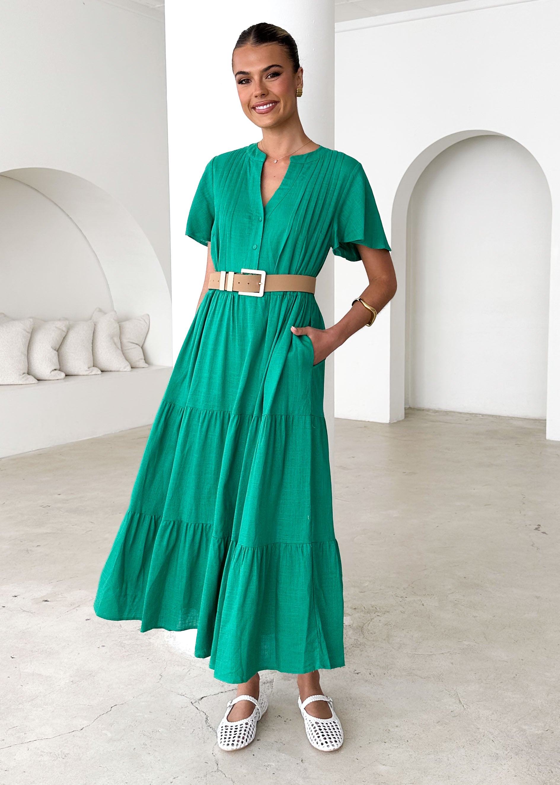 Niaomi Maxi Dress - Green