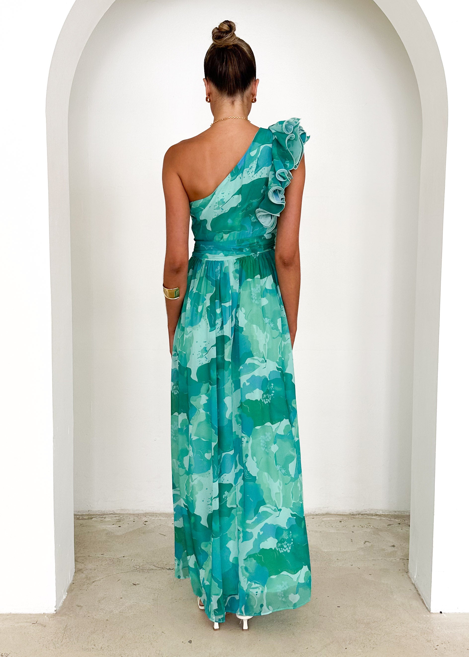 Layana Maxi Dress - Green Rush