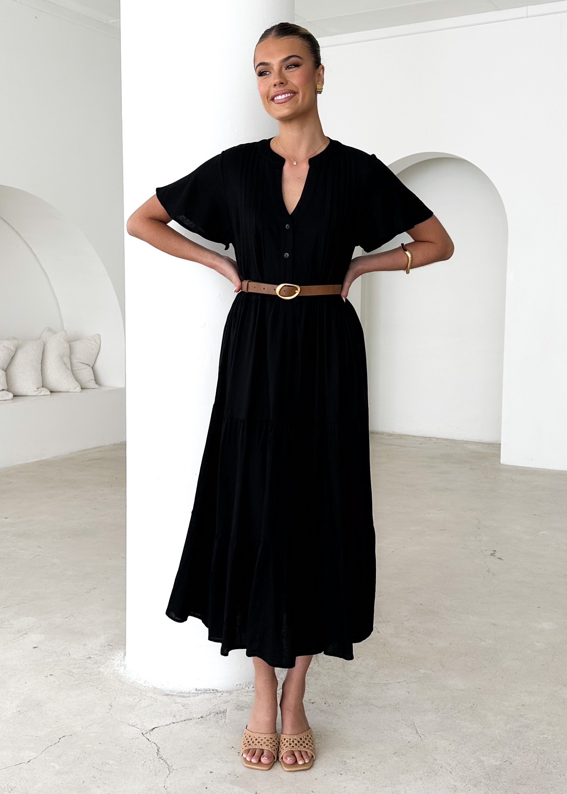 Niaomi Maxi Dress - Black