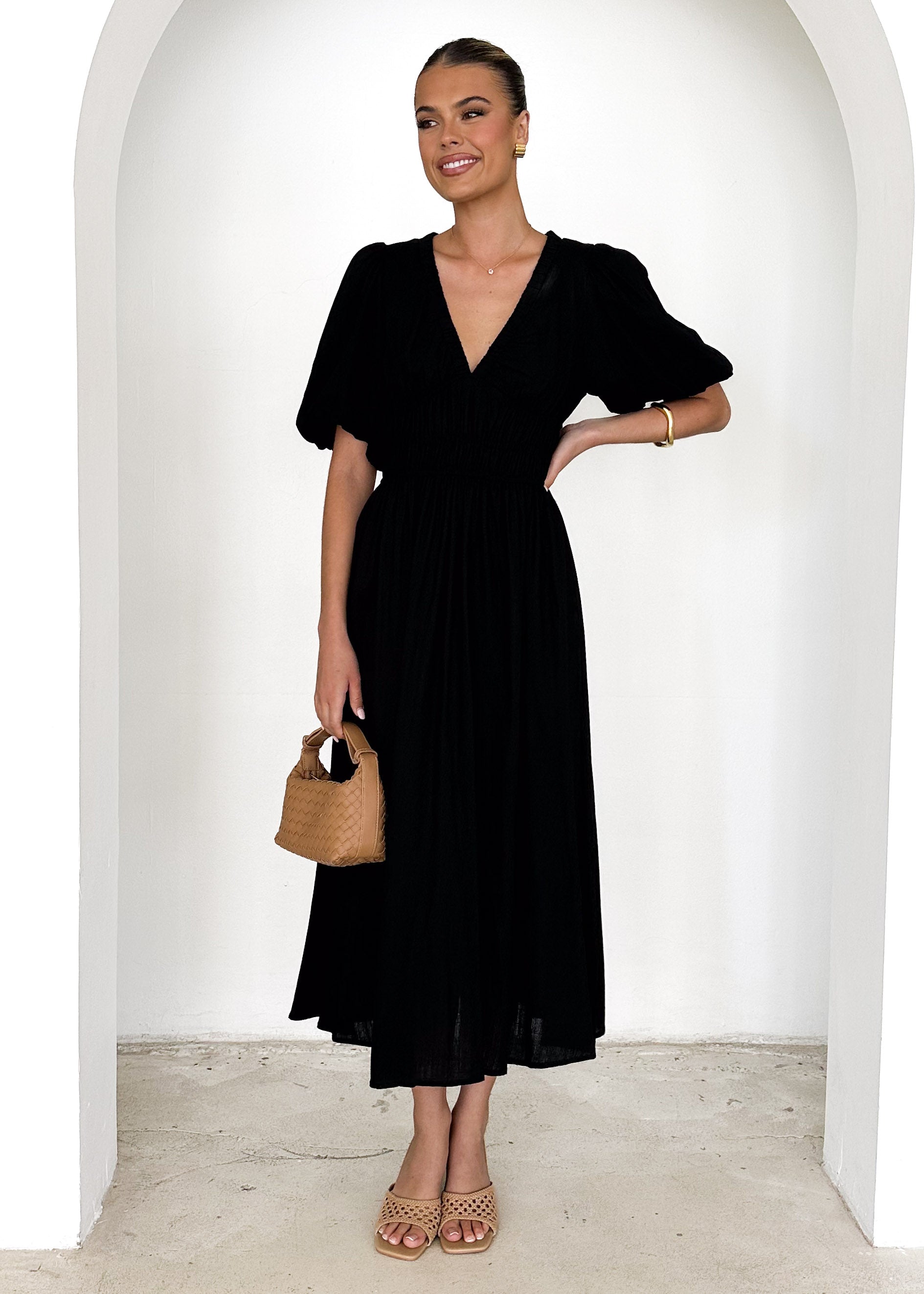 Mecca Maxi Dress - Black