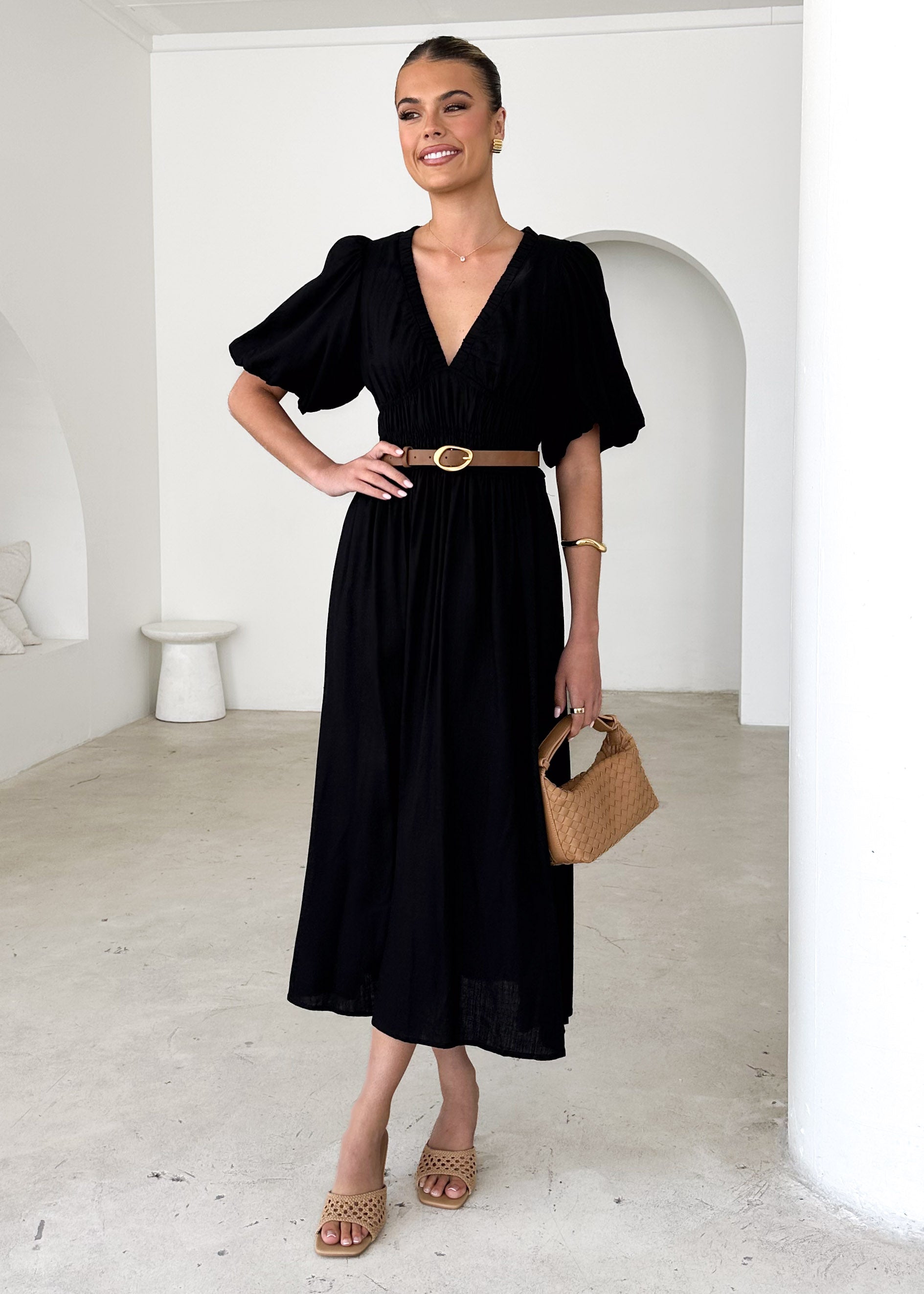 Mecca Maxi Dress - Black