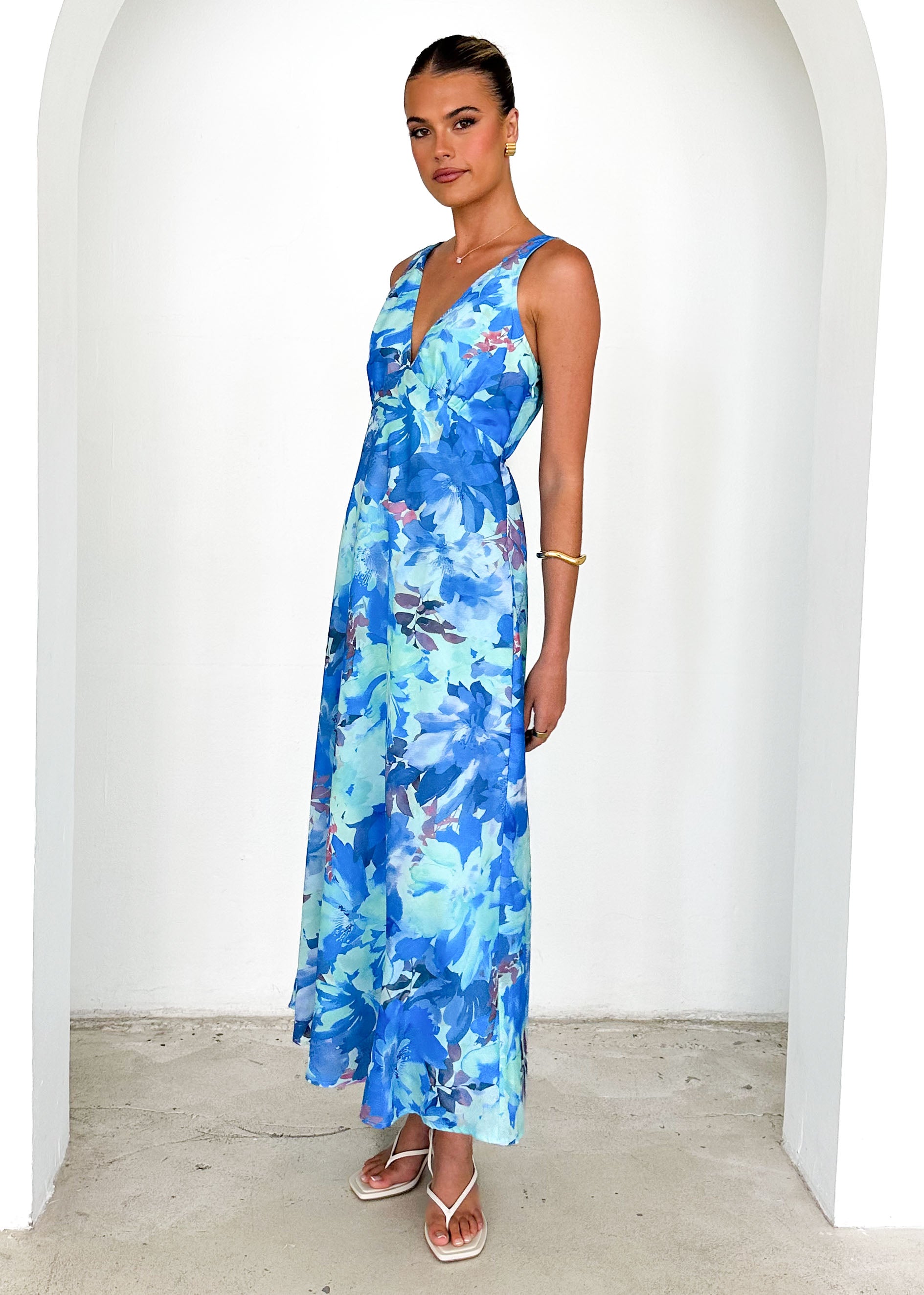 Arlow Maxi Dress - Blue Splash