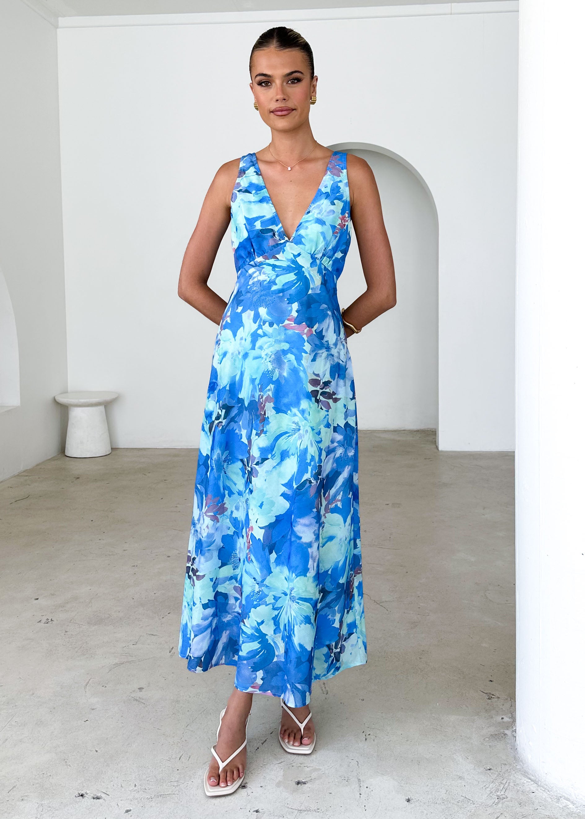 Arlow Maxi Dress - Blue Splash