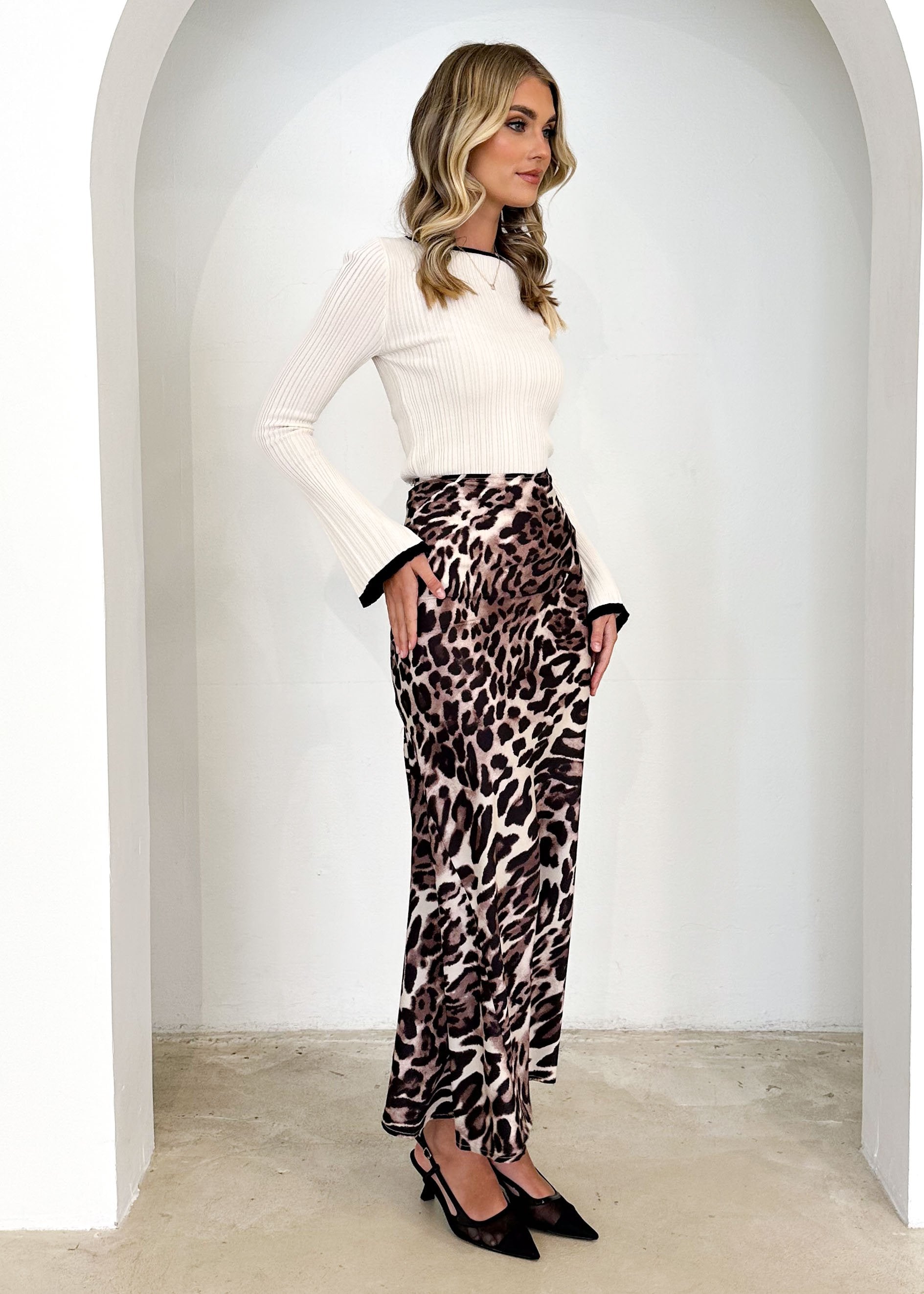 Prekto Maxi Skirt - Leopard