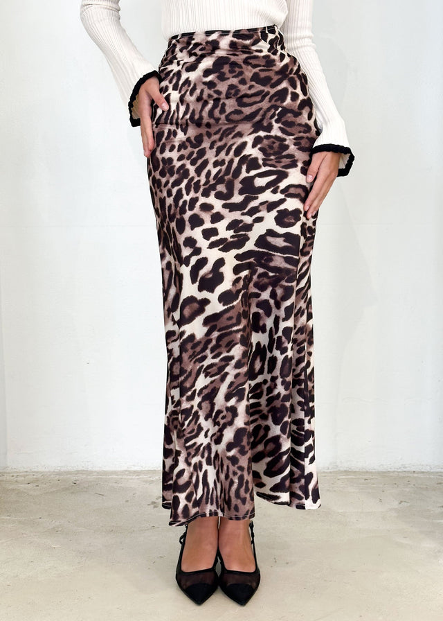 Leopard Print Maxi Skirt Leopard Midi Skirt 5xl Clothing Animal