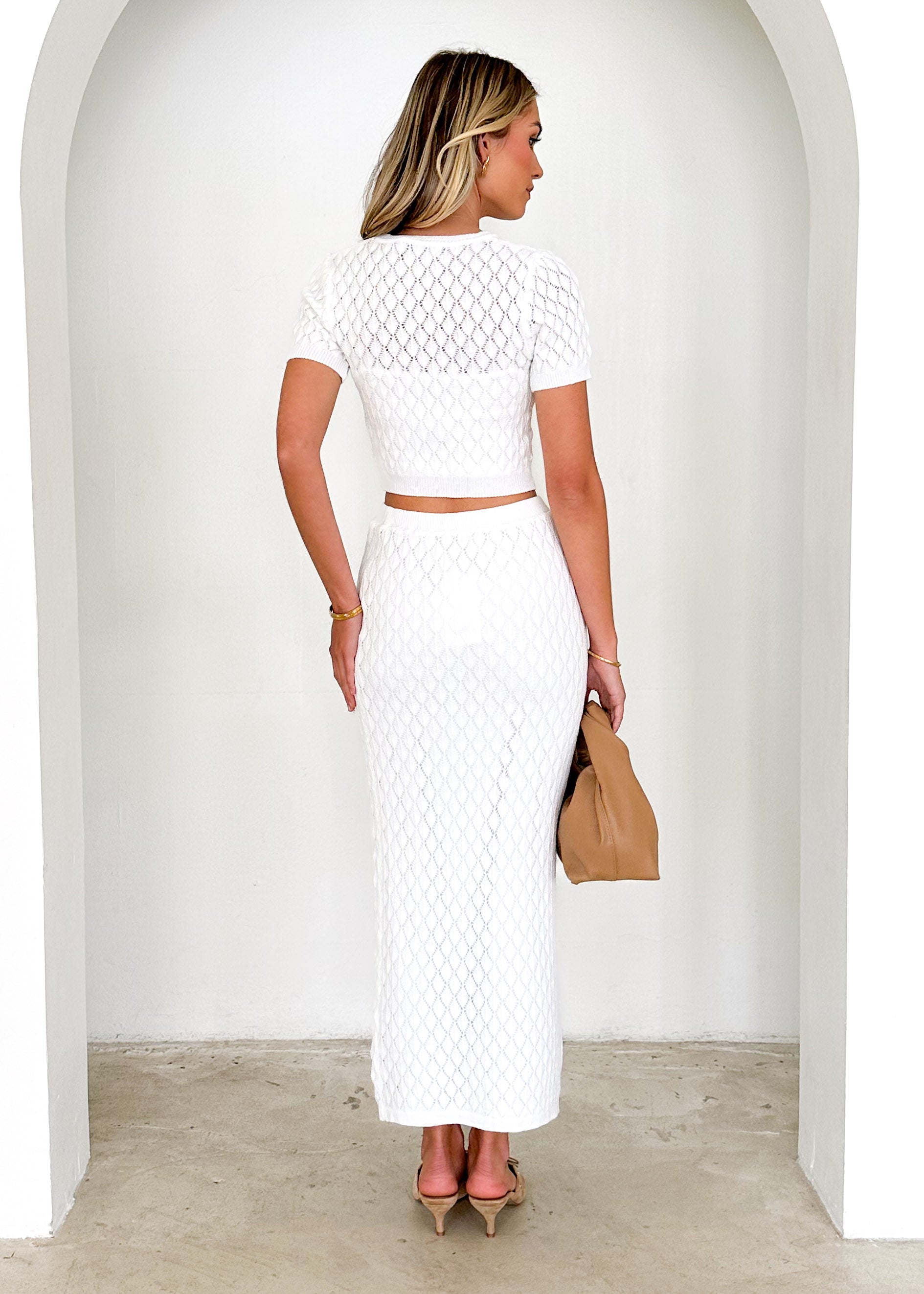 Marley Crochet Set - Off White